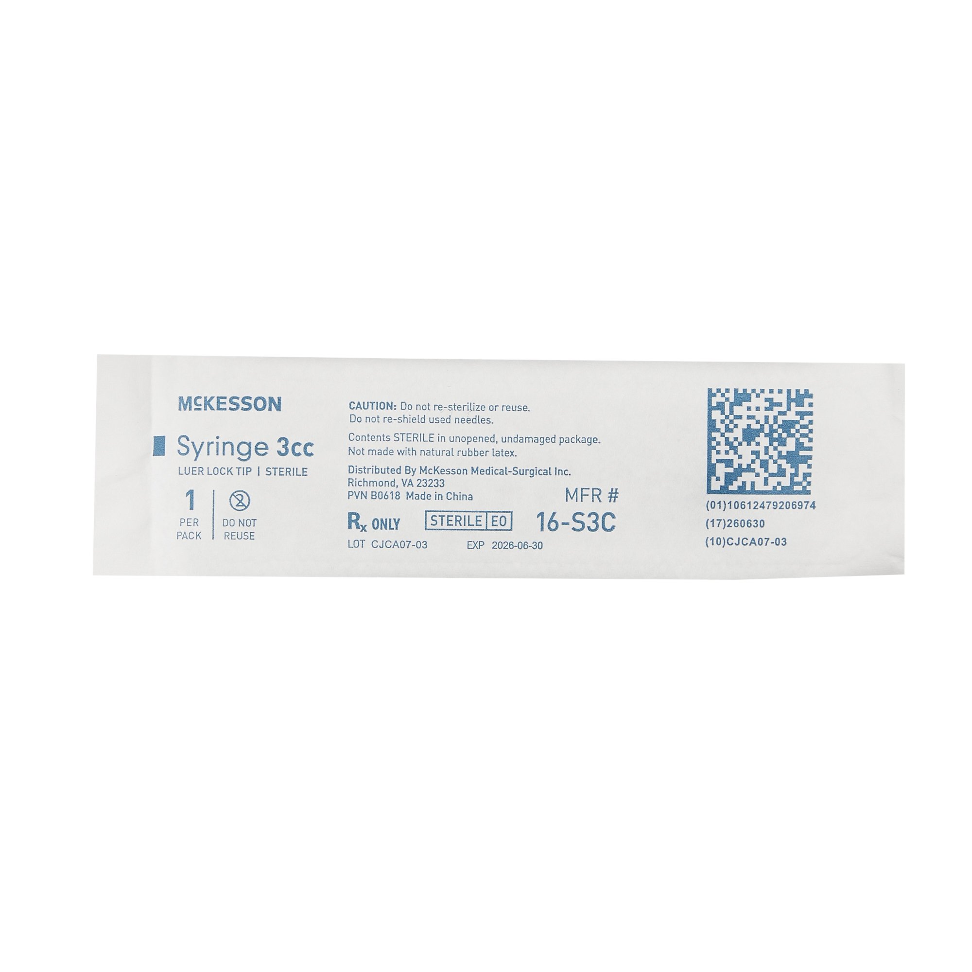 McKesson General Purpose Syringe 16-S3C by McKesson Brand
