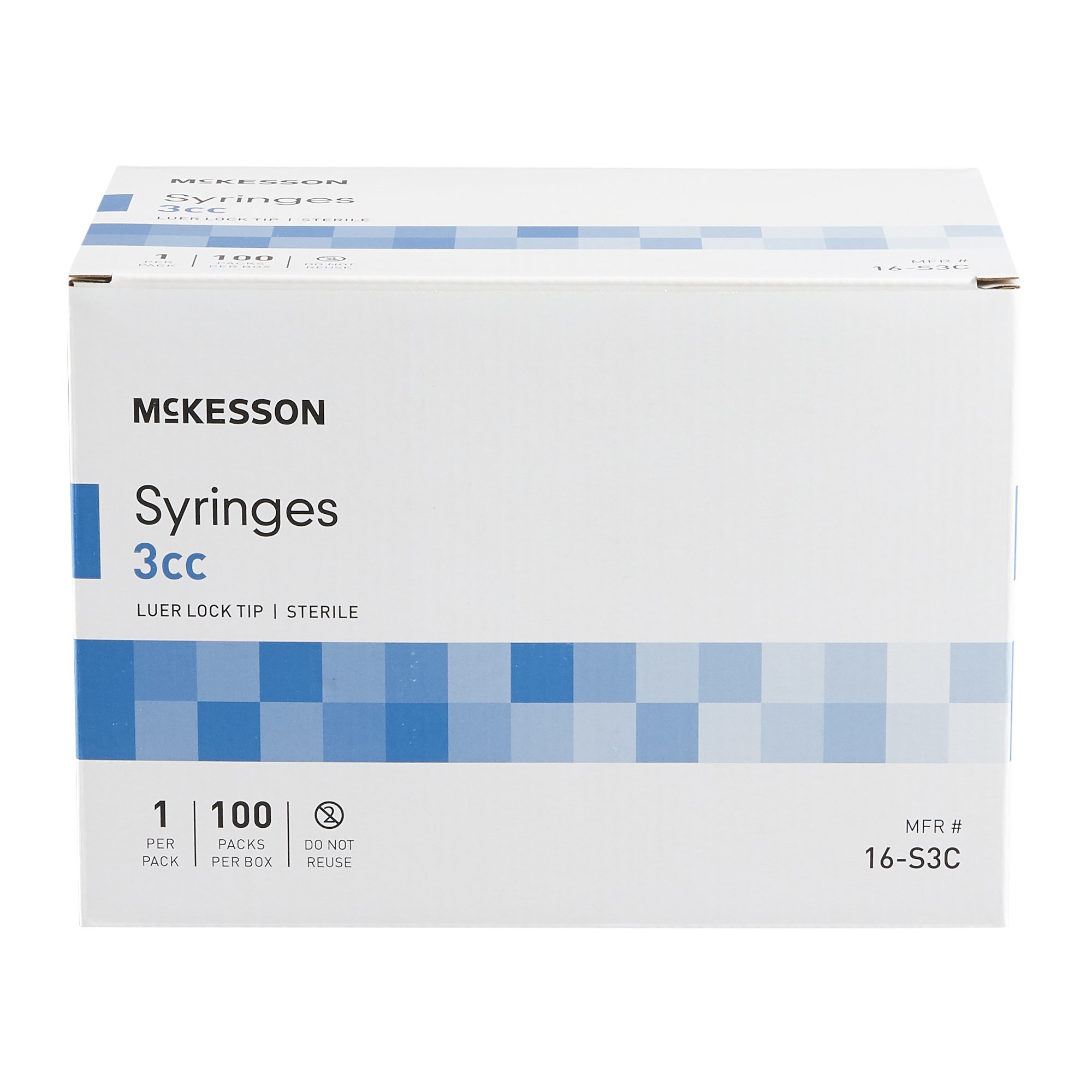 McKesson Brand - 16-S3C McKesson General Purpose Syringe, 3 mL