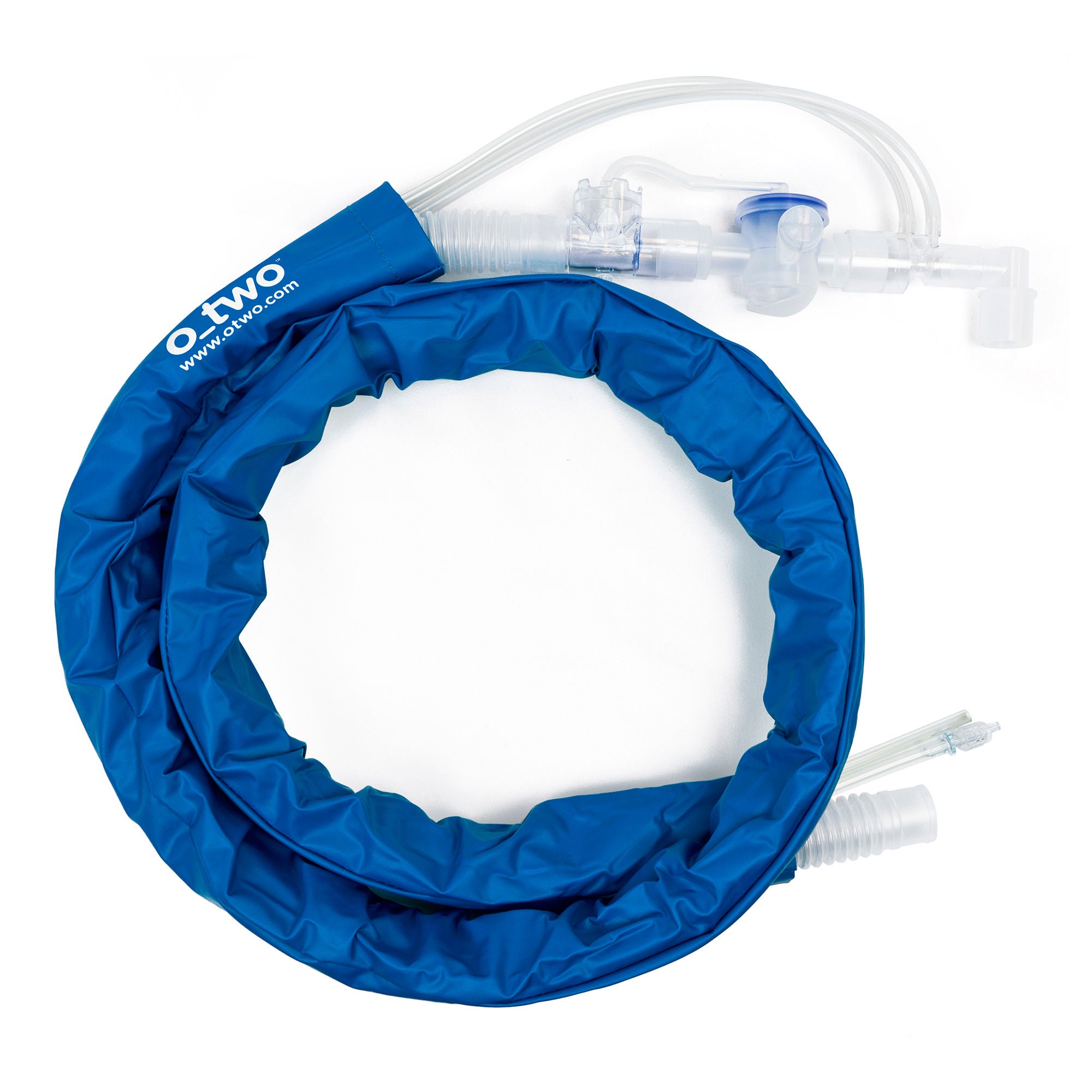 O-Two Medical Technologies - 01CV8030-CS Ventilator Circuit Deluxe Transport Corrugated Tube 72 Inch Tube Single Limb Adult Without Breathing Bag Single Patient Use