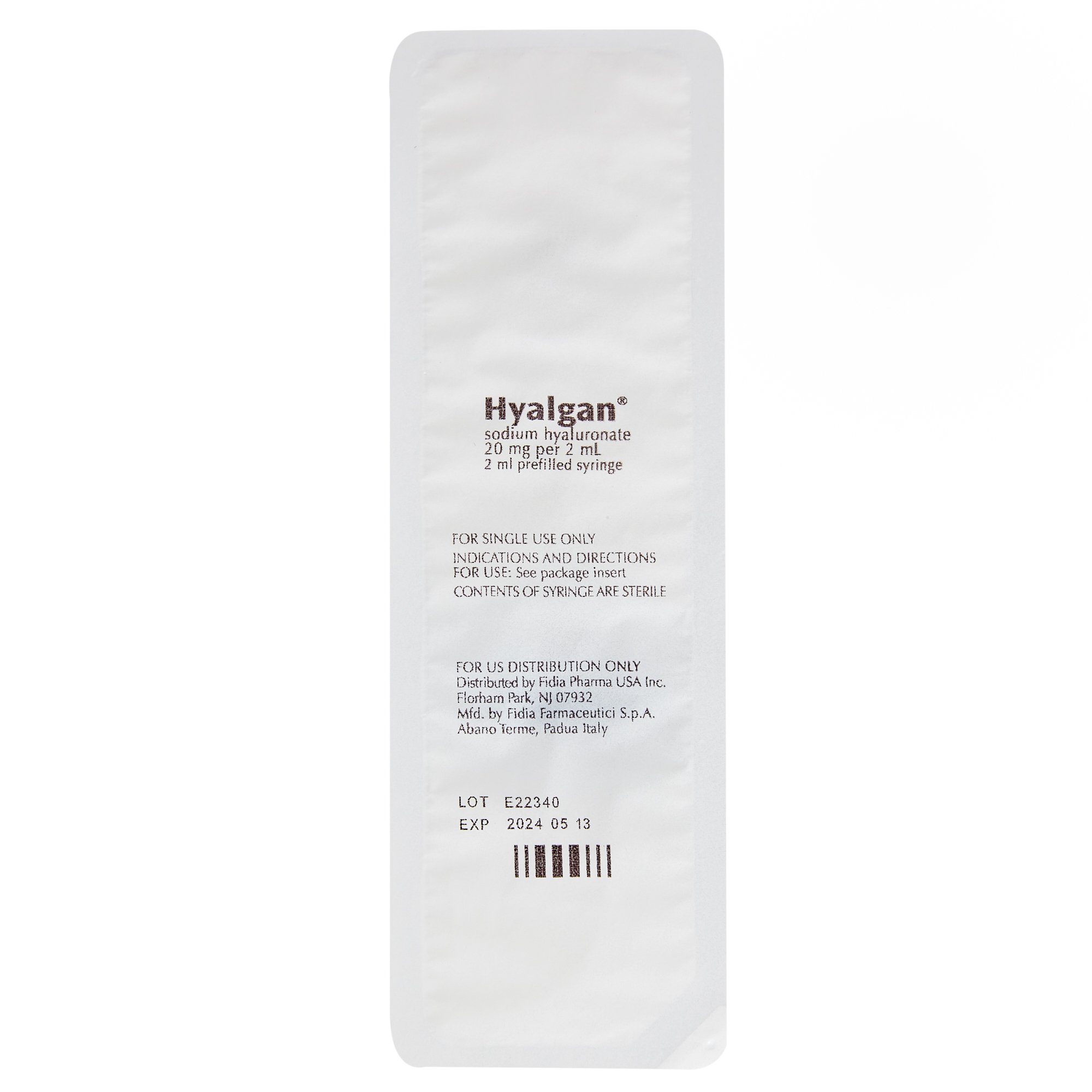 Hyalgan Osteoarthritis Agent 89122072420 by Fidia Pharma USA