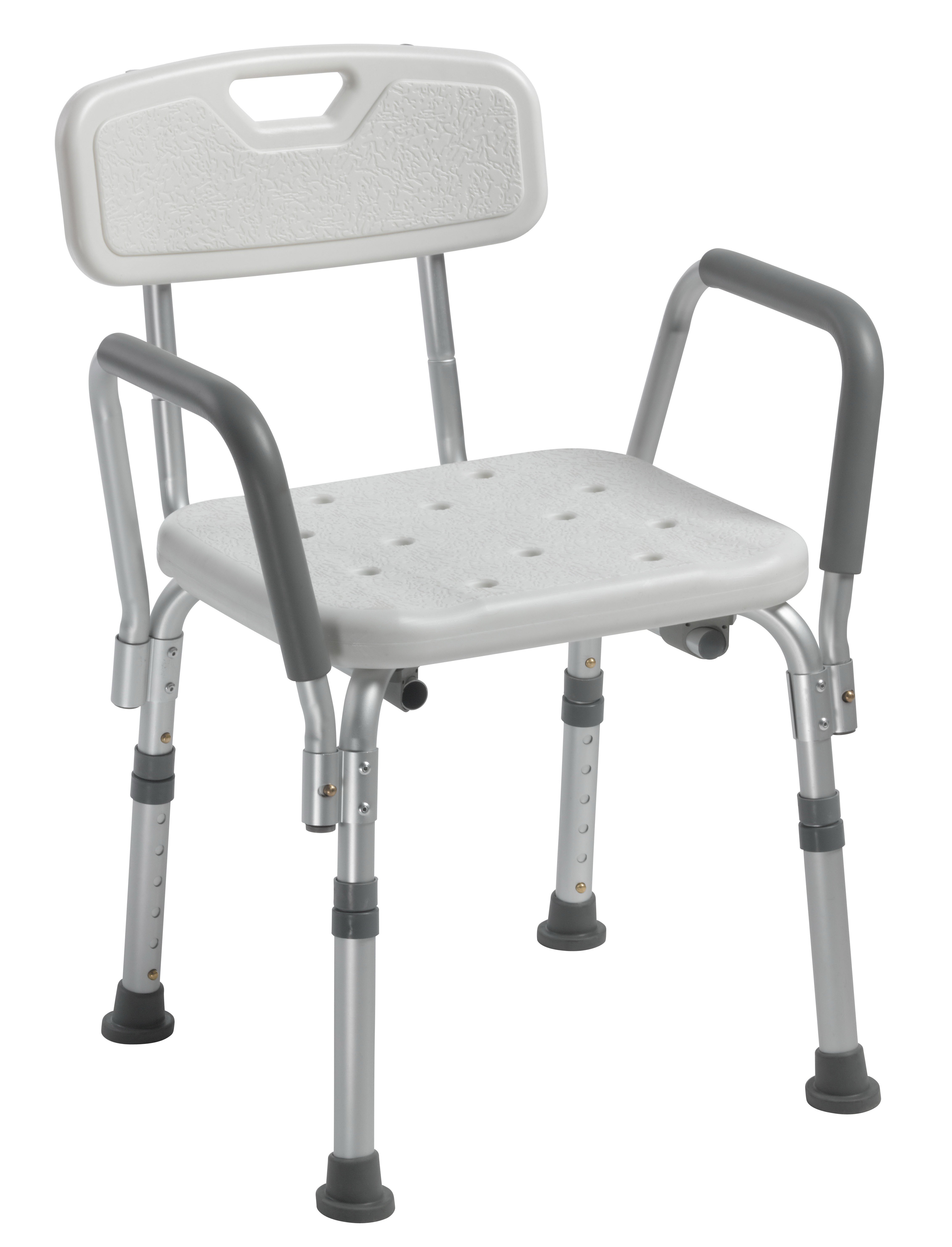 Drive DeVilbiss Healthcare 12445KD-1 - drive™ Shower Chair with Back and Removable Padded Arms - 1/Each