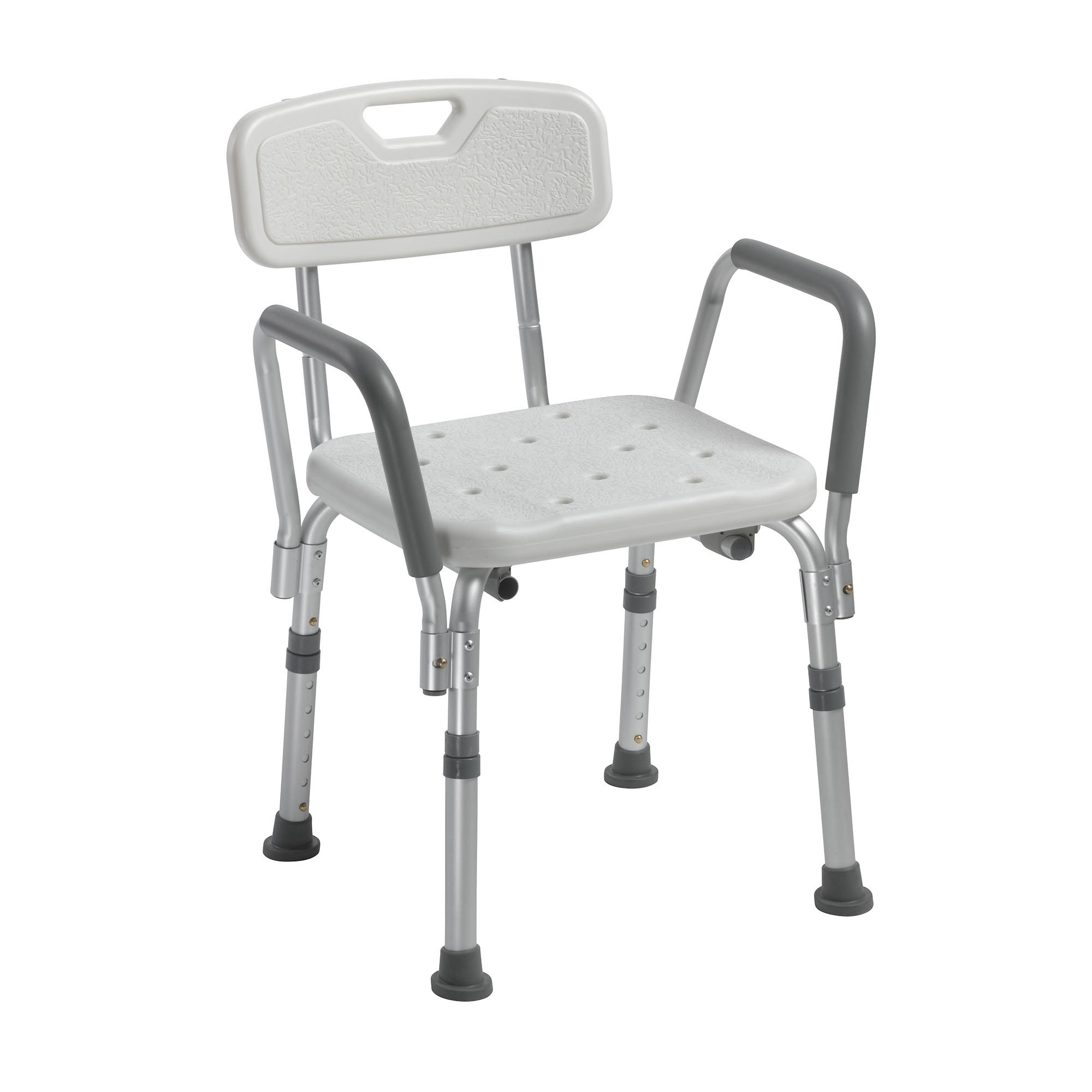 Drive DeVilbiss Healthcare - 12445KD-1 drive™ Shower Chair with Back and Removable Padded Arms
