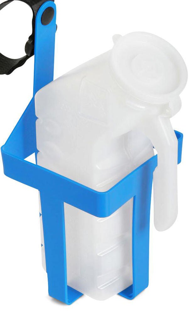 Medline - PGA201 Urinal Holder PLG Vinyl Straps, Plastic, Blue For Most Standard Male Urinals