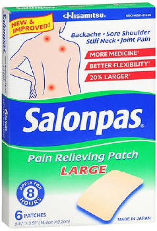 Emerson Healthcare - 46581021006 Salonpas® Topical Pain Relief Camphor and Menthol Patches