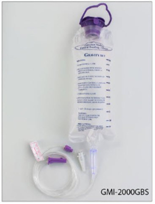 Generica Medical International - GMI2000GBS Generica Gravity Feeding Bag Set with ENFit® Connector