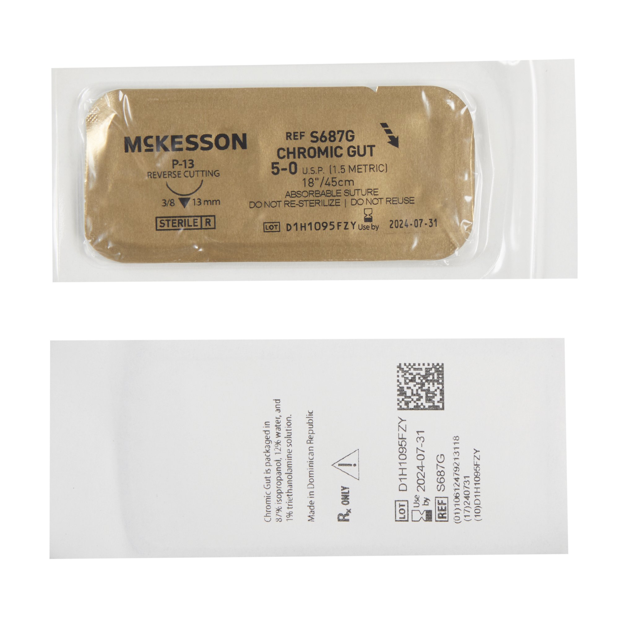 McKesson Brand - S687G McKesson Suture with P-13 Needle