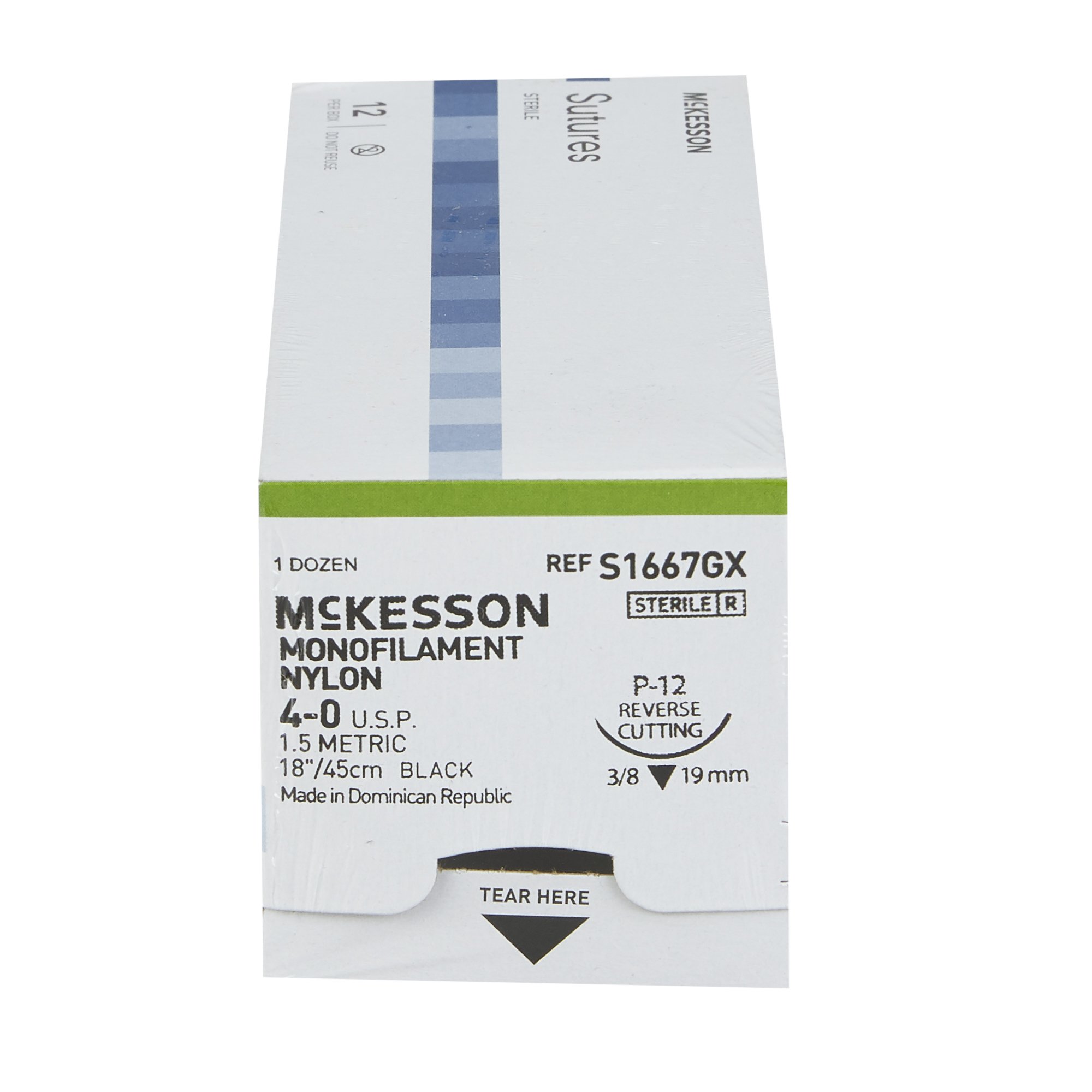 McKesson Brand S1667GX - McKesson Suture with P-12 Needle - 1/Box