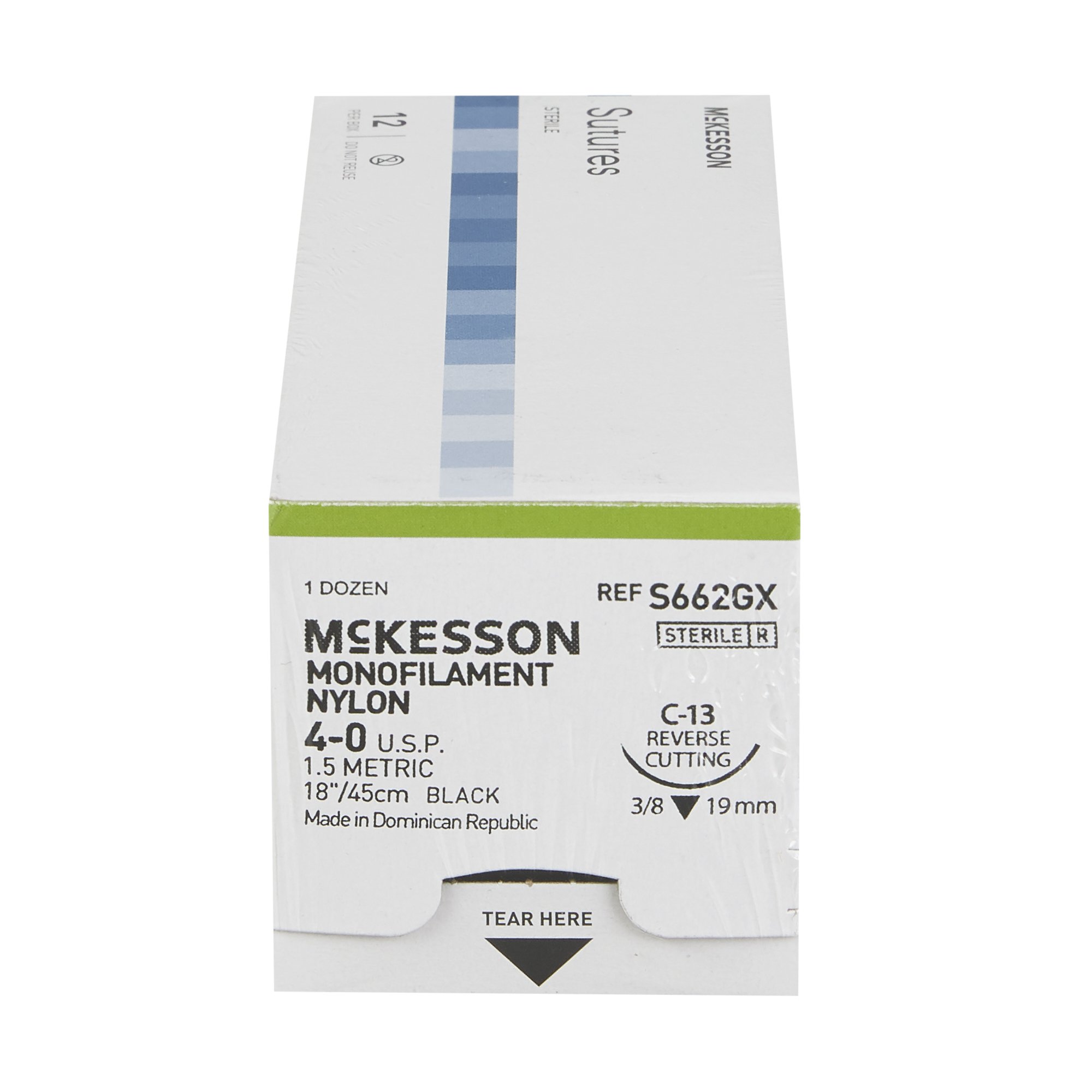 McKesson Brand S662GX - McKesson Suture with C-13 Needle - 1/Box