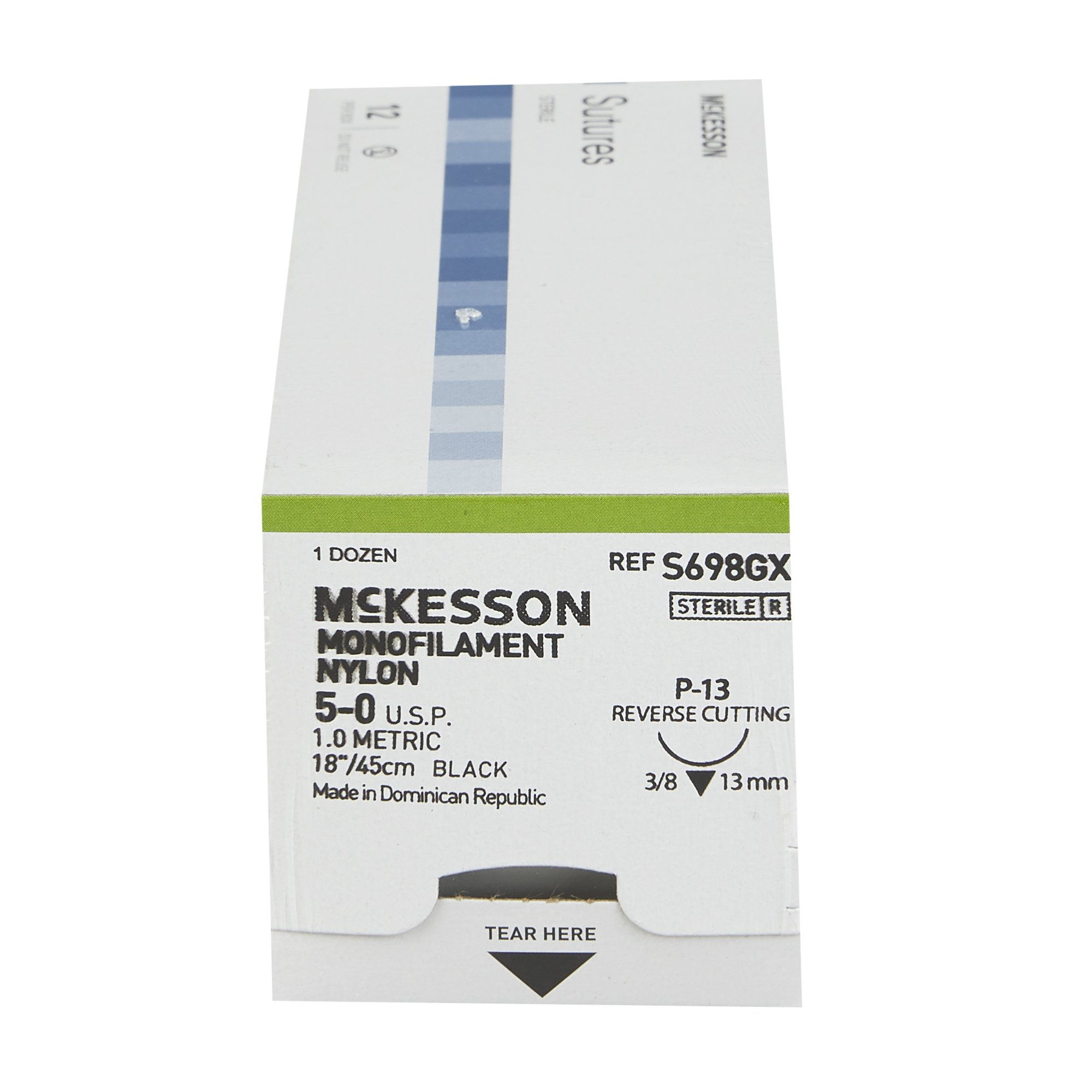 McKesson Brand S698GX - McKesson Suture with P-13 Needle - 1/Box