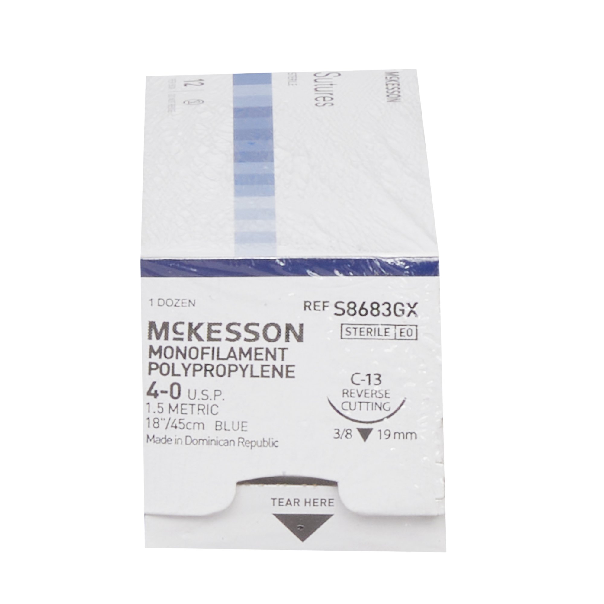 McKesson Brand S8683GX - McKesson Suture with C-13 Needle - 1/Box