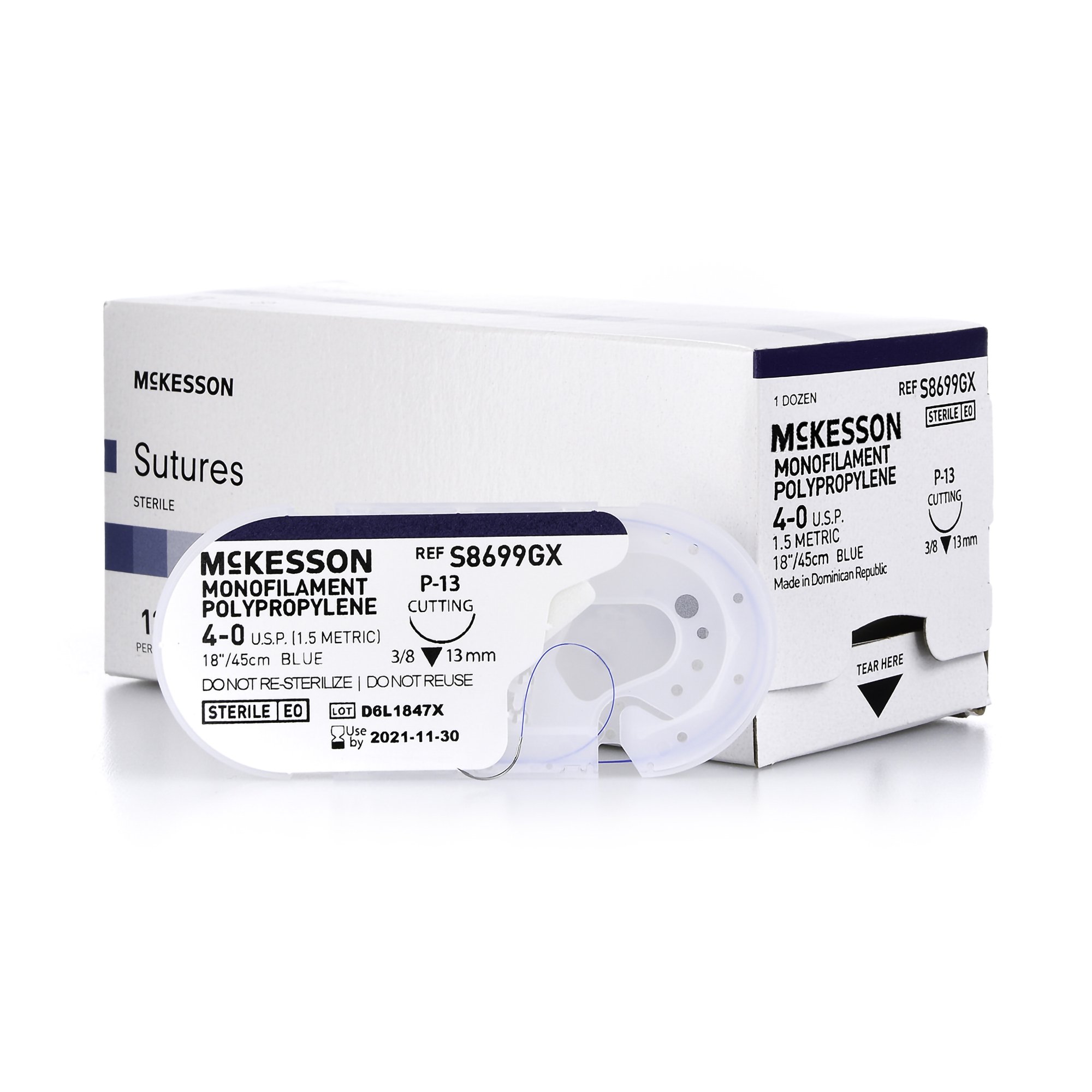 McKesson Brand S8699GX - McKesson Suture with P-13 Needle - 1/Box