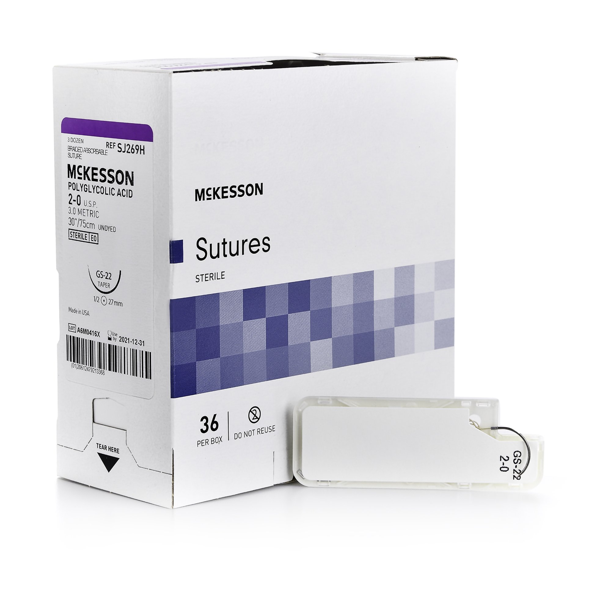 McKesson Brand SJ269H - McKesson Suture with GS-22 Needle - 1/Box