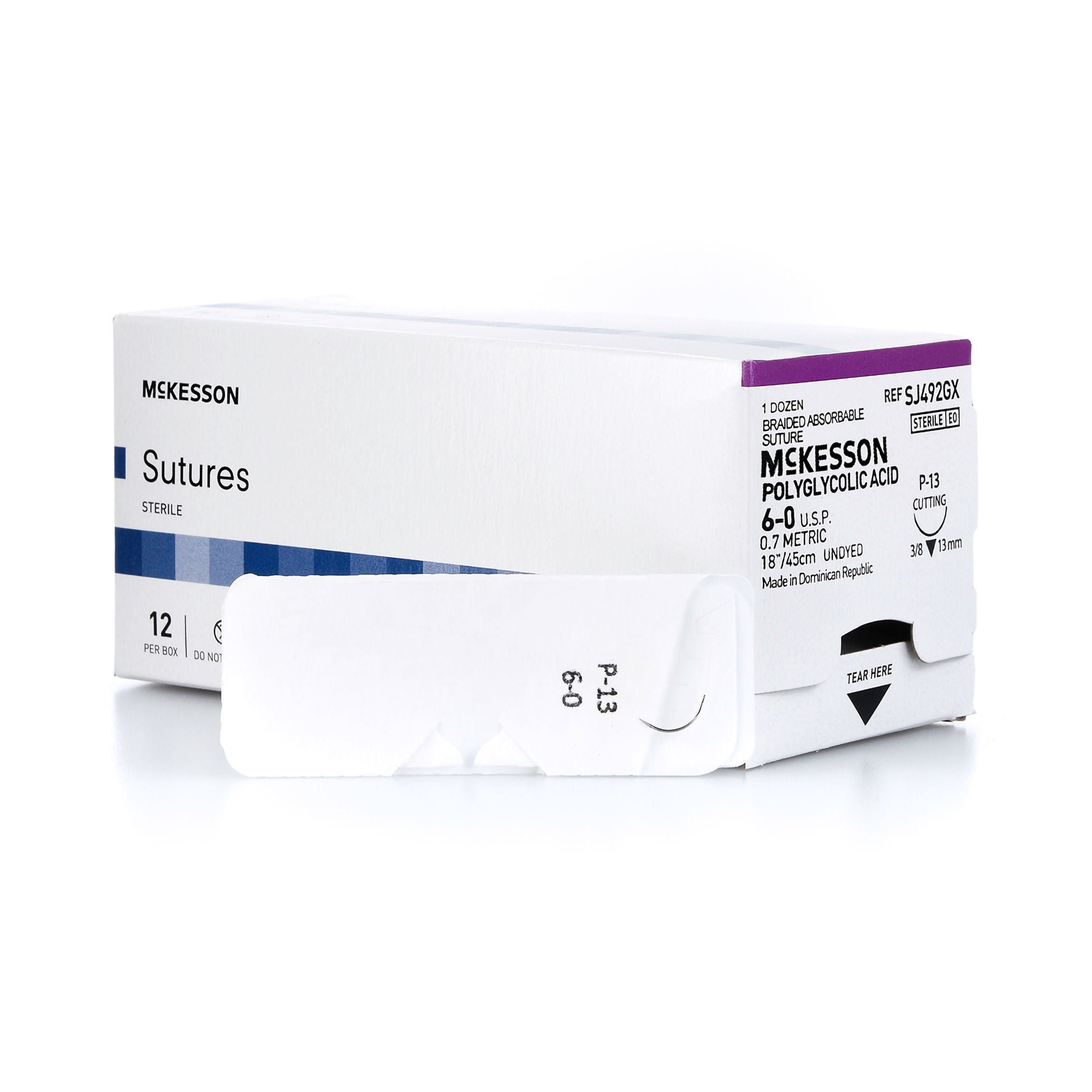 McKesson Brand - SJ492GX McKesson Suture with P-13 Needle