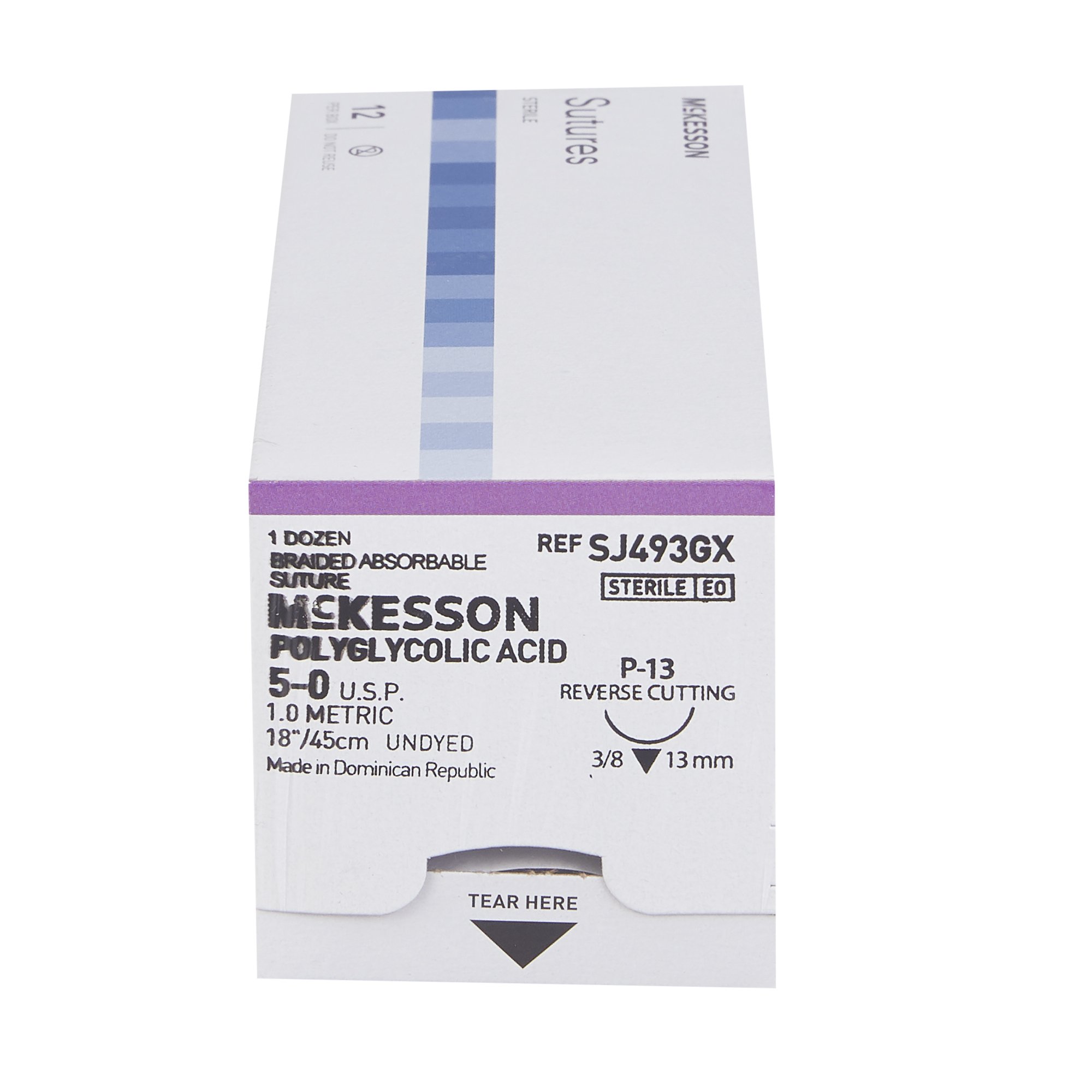 McKesson Brand SJ493GX - McKesson Suture with P-13 Needle - 1/Box