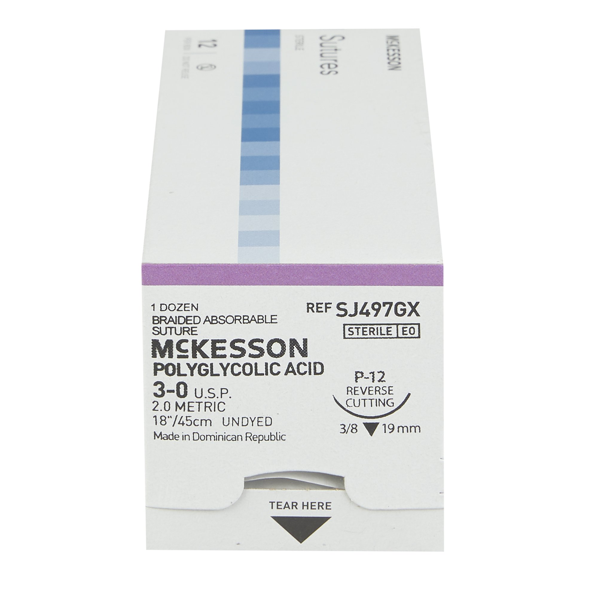 McKesson Brand SJ497GX - McKesson Suture with P-12 Needle - 1/Box
