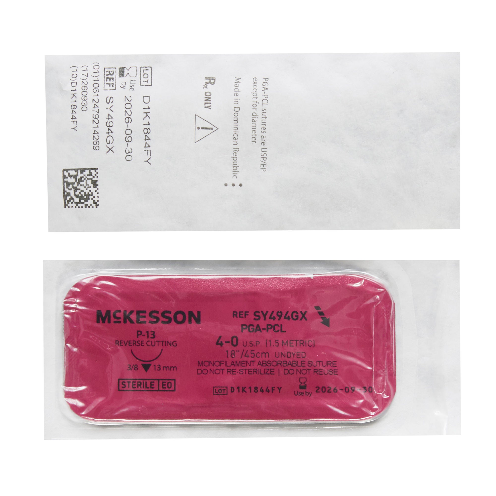 McKesson Brand - SY494GX McKesson Suture with P-13 Needle