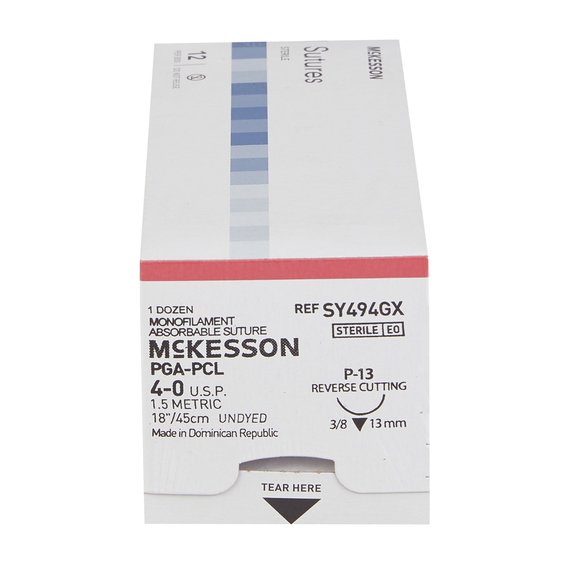 McKesson Brand SY494GX - McKesson Suture with P-13 Needle - 1/Box