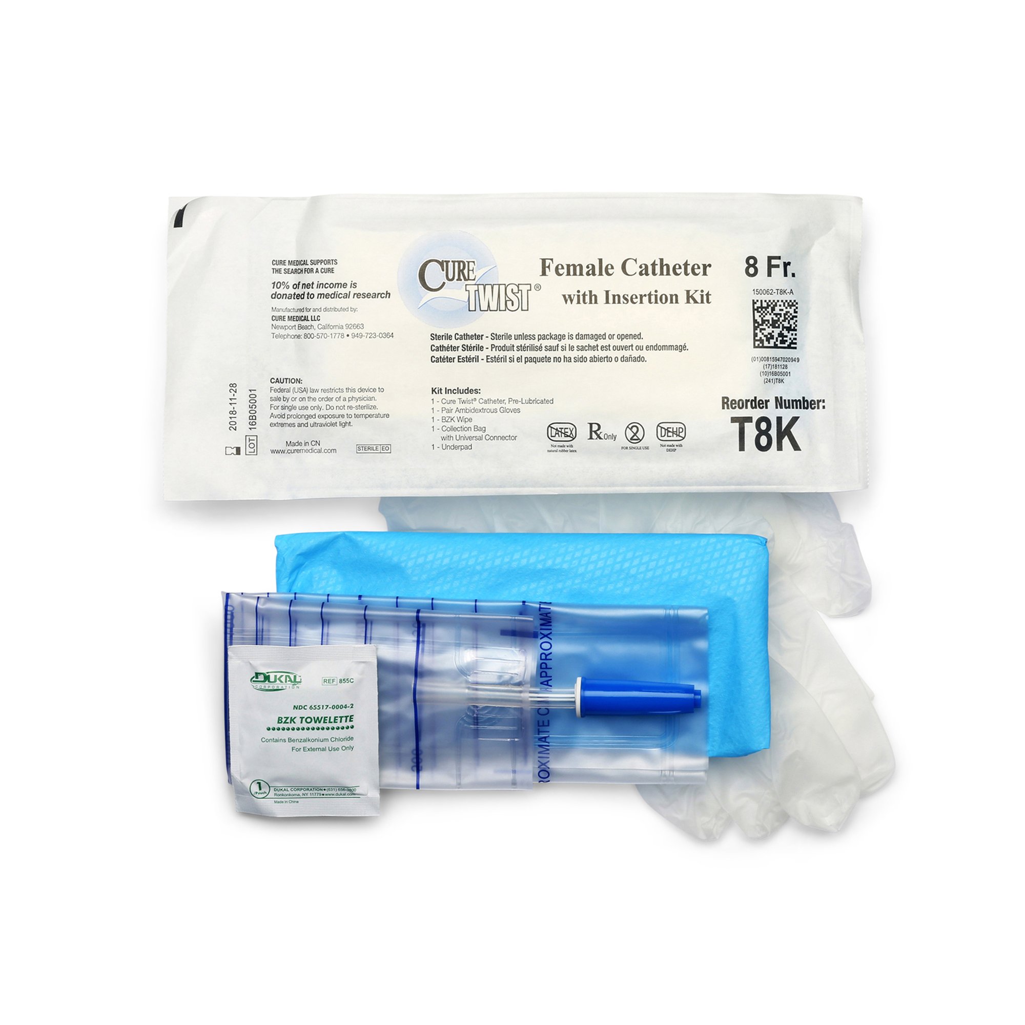 ConvaTec - T8K Cure Twist® Intermittent Catheter Kit