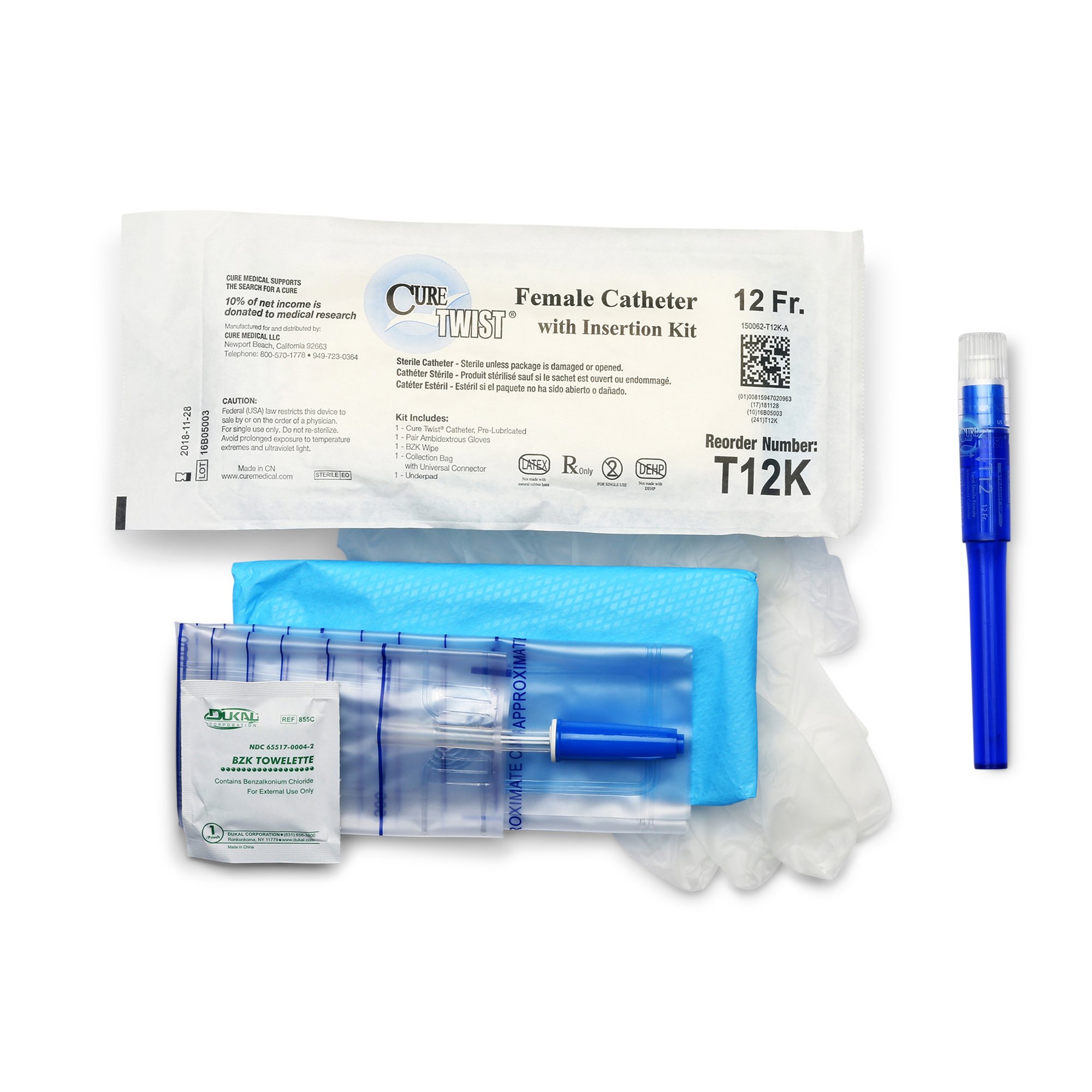 ConvaTec - T12K Cure Twist® Intermittent Catheter Kit