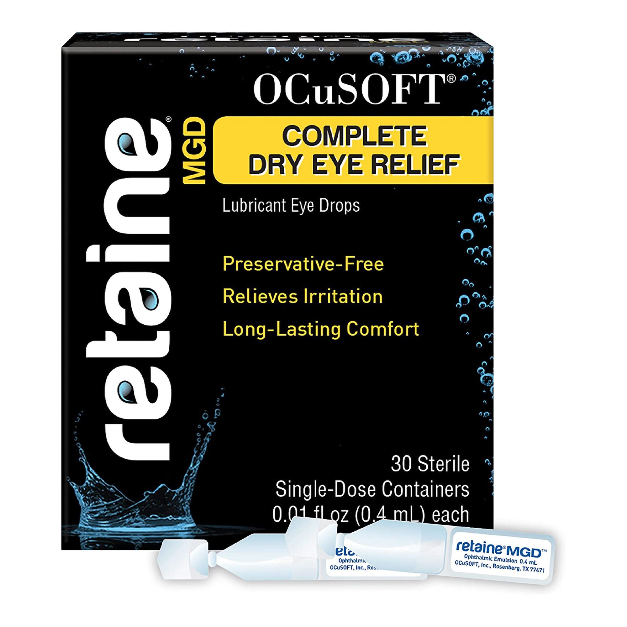 Ocusoft - 01571891730 OCuSOFT® Retaine® MGD Complete Dry Eye Relief Lubricant Eye Drops