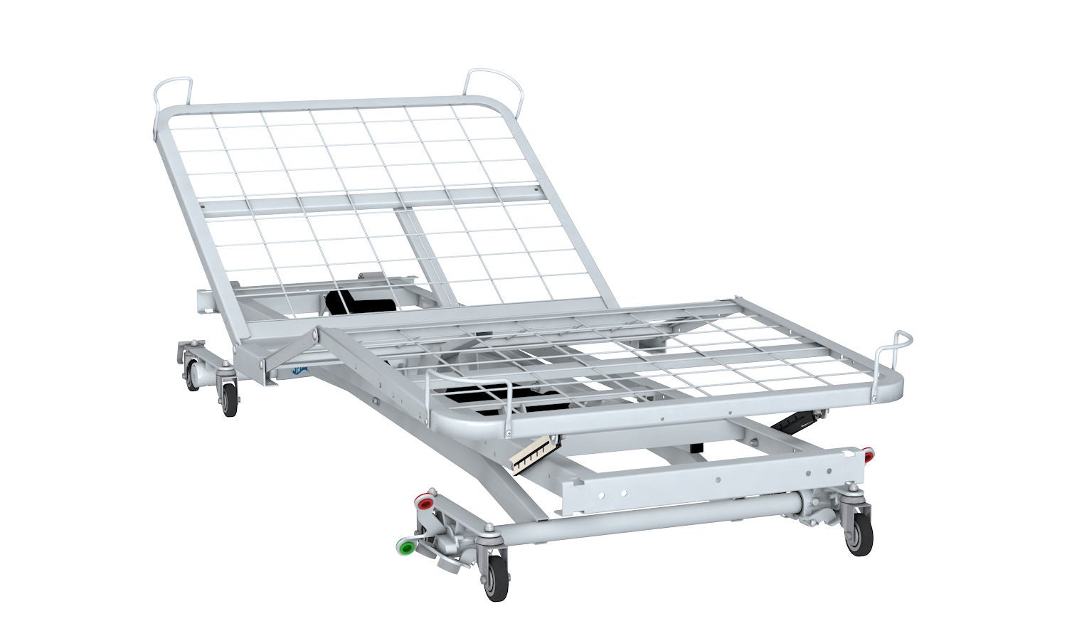 Span America - QD2000M Electric Bed Rexx Long Term Care 80 Inch Length Grid Deck 3 Functions 7-7/8 to 26 Inch Height Range