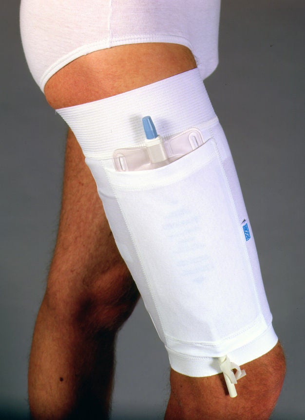 Urocare Products - 6382 Leg Bag Holder Urocare® Small, Upper Thigh: 21.5 Inch Diameter, Lower Thigh: 17.5 Inch Diameter, Can hold up to a 26 fl. oz. leg bag, Non-Sterile