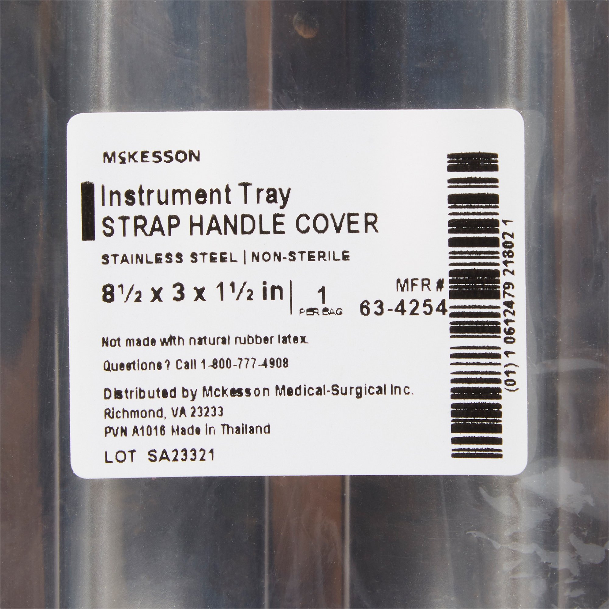 McKesson Brand 63-4254 - McKesson Instrument Tray, Strap Handle, 8.5 Inches - 1/Each, 6/Box