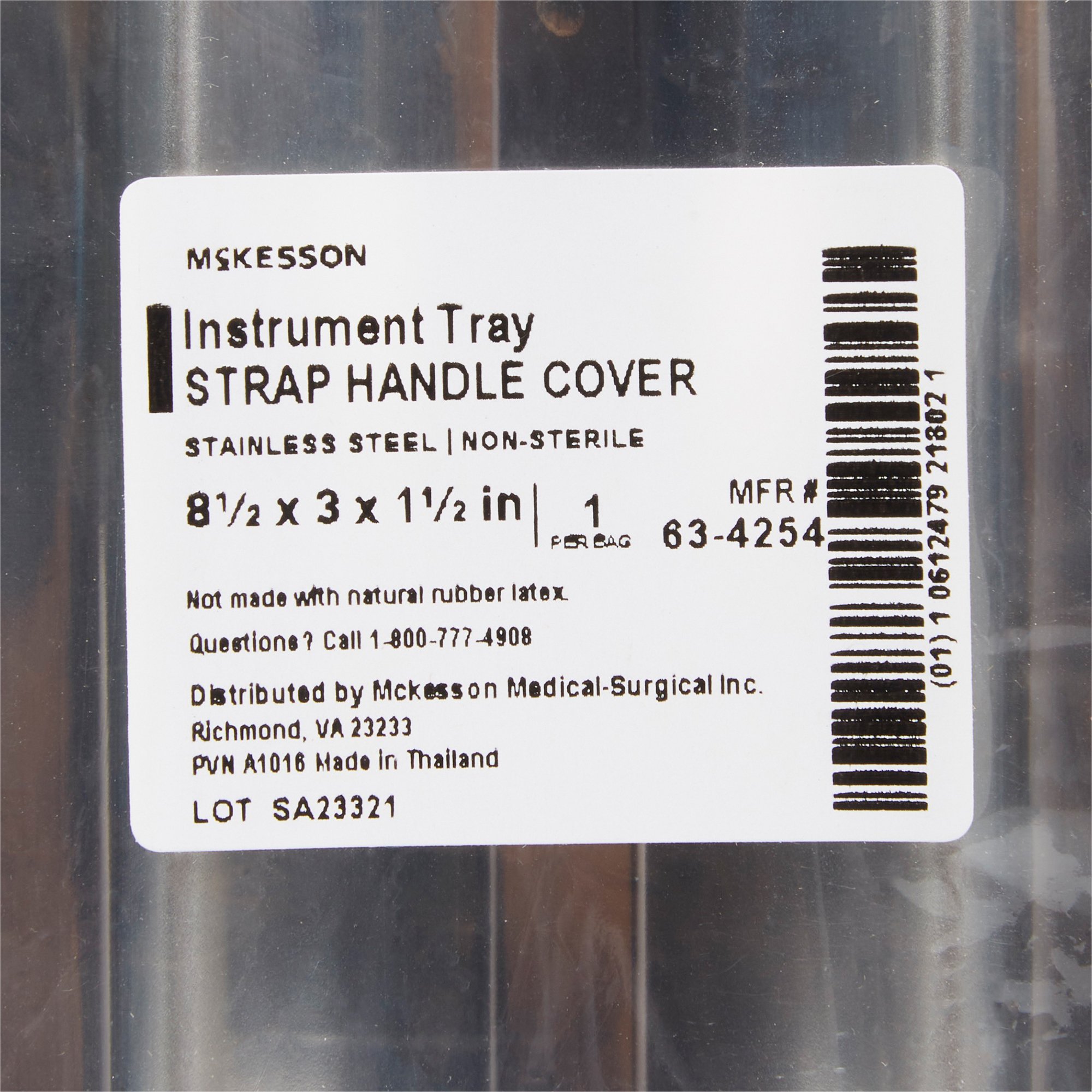 McKesson Brand 63-4254 - McKesson Instrument Tray, Strap Handle, 8.5 Inches - 1/Each, 6/Box