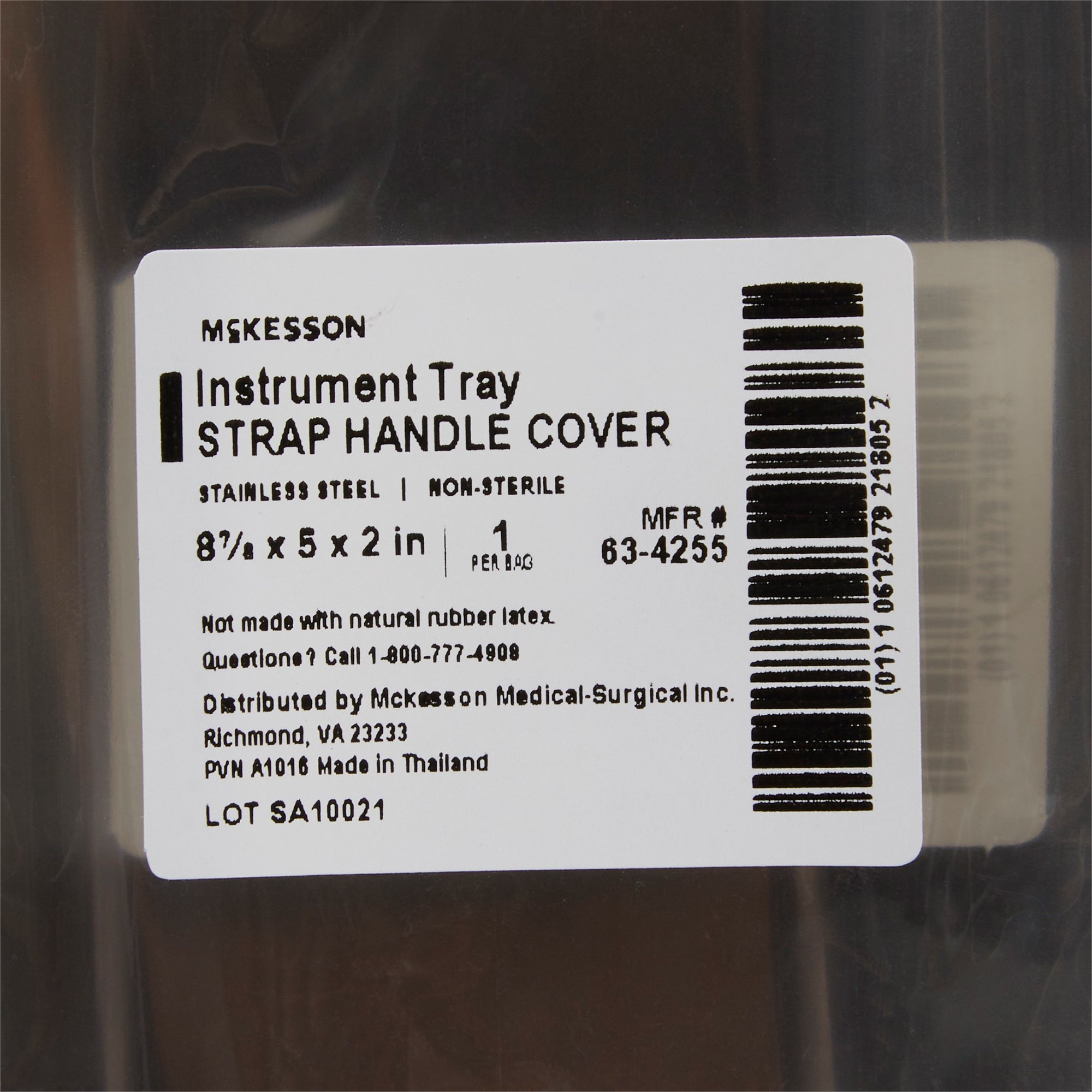 McKesson Brand 63-4255 - McKesson Instrument Tray, Strap Handle, 8-7/8 Inches - 1/Each, 6/Box