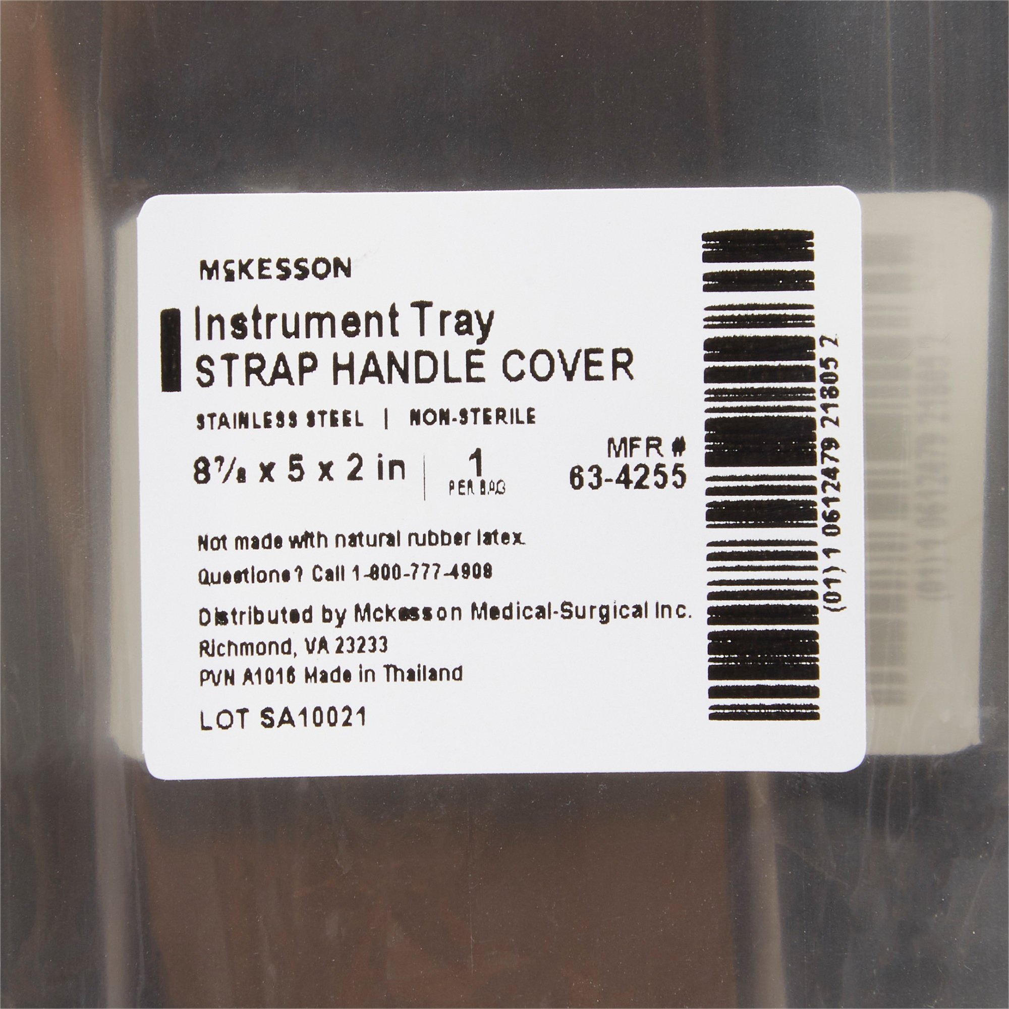 McKesson Brand 63-4255 - McKesson Instrument Tray, Strap Handle, 8-7/8 Inches - 1/Each, 6/Box
