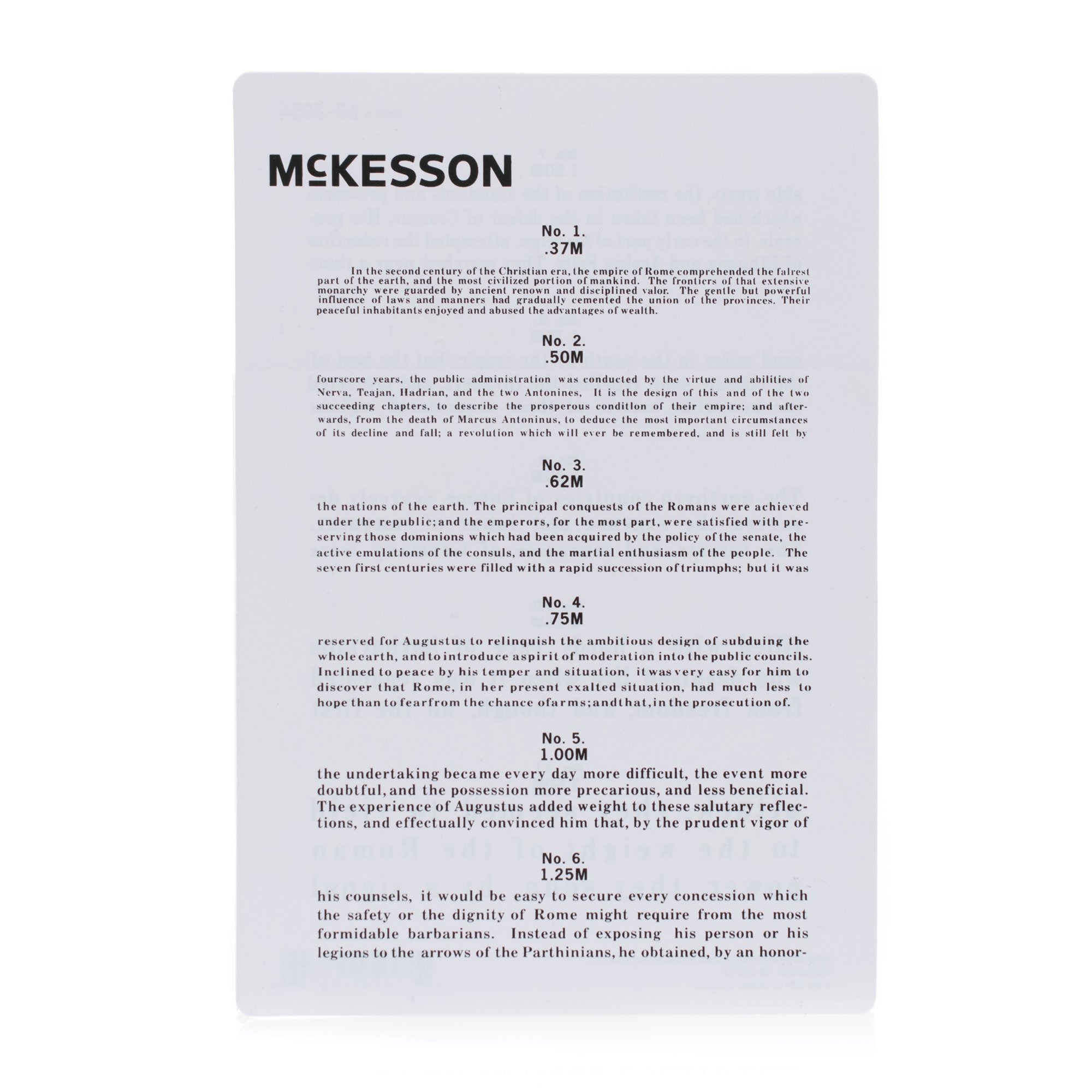 McKesson Brand 63-3054 - McKesson Jaeger Eye Test Chart - 1/Each, 5/Bag