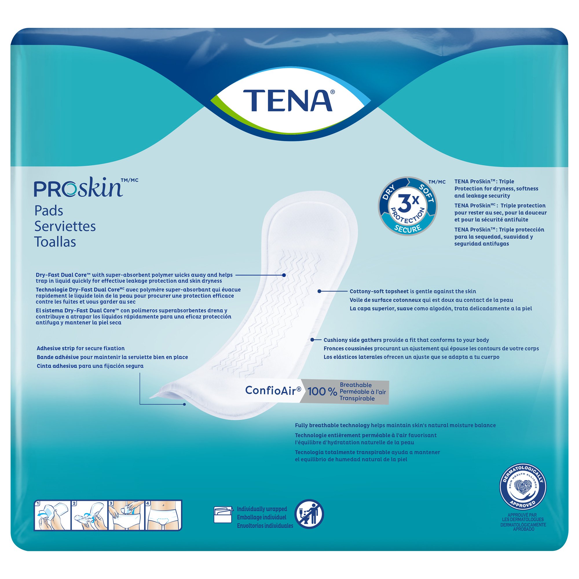 Essity HMS North America Inc - 47709 Tena® ProSkin™ Ultimate Incontinence Pads