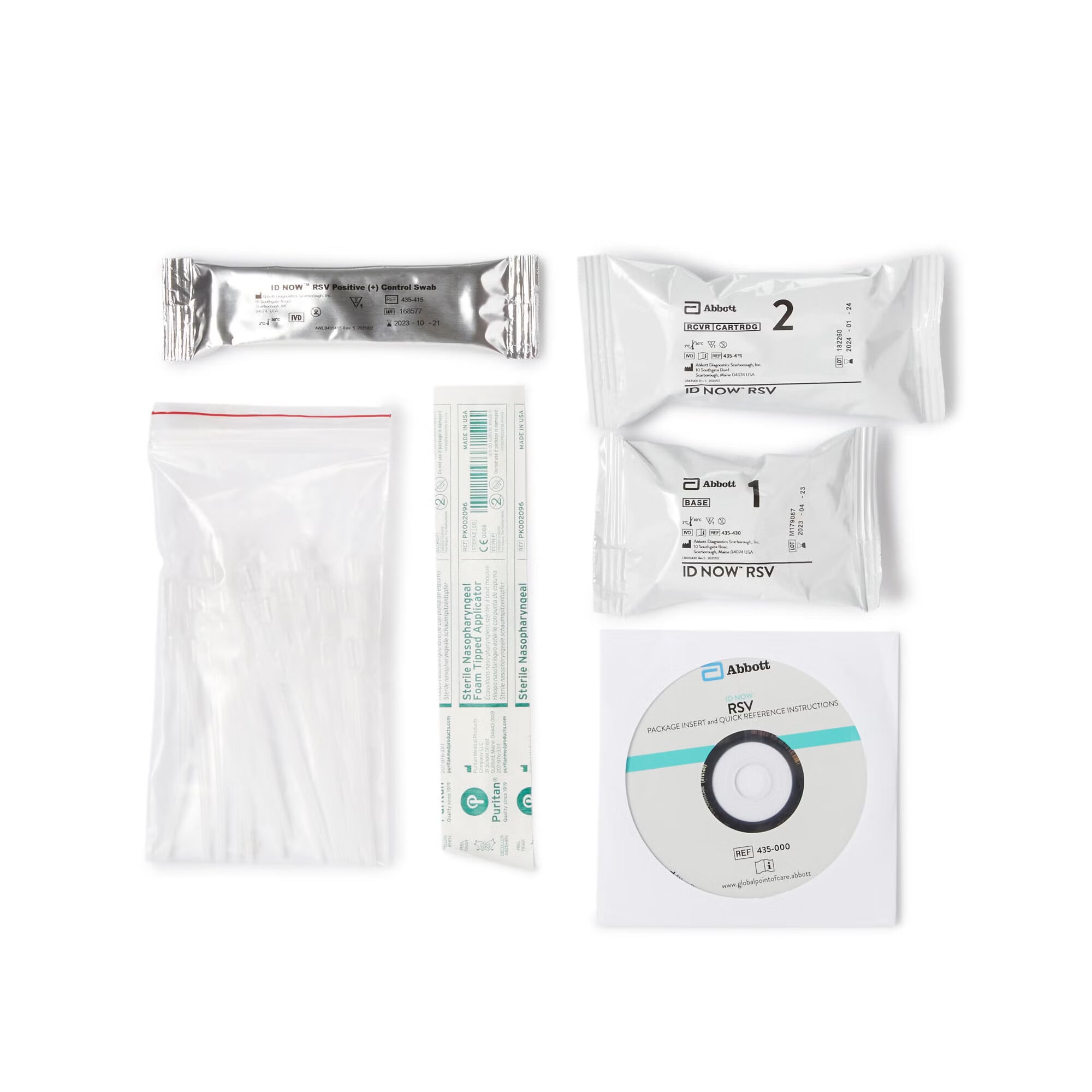 Abbott Rapid Dx North America LLC - 435000 Respiratory Test Kit ID NOW™ Respiratory Syncytial Virus Test (RSV) 24 Tests CLIA Waived