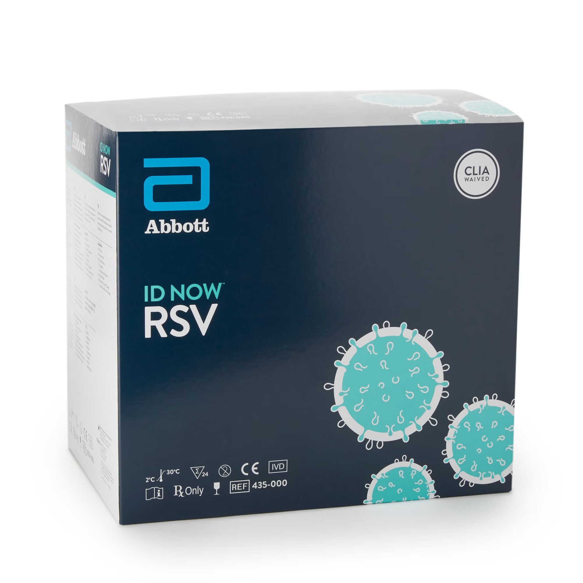 Abbott Rapid Dx North America LLC - 435000 Respiratory Test Kit ID NOW™ Respiratory Syncytial Virus Test (RSV) 24 Tests CLIA Waived