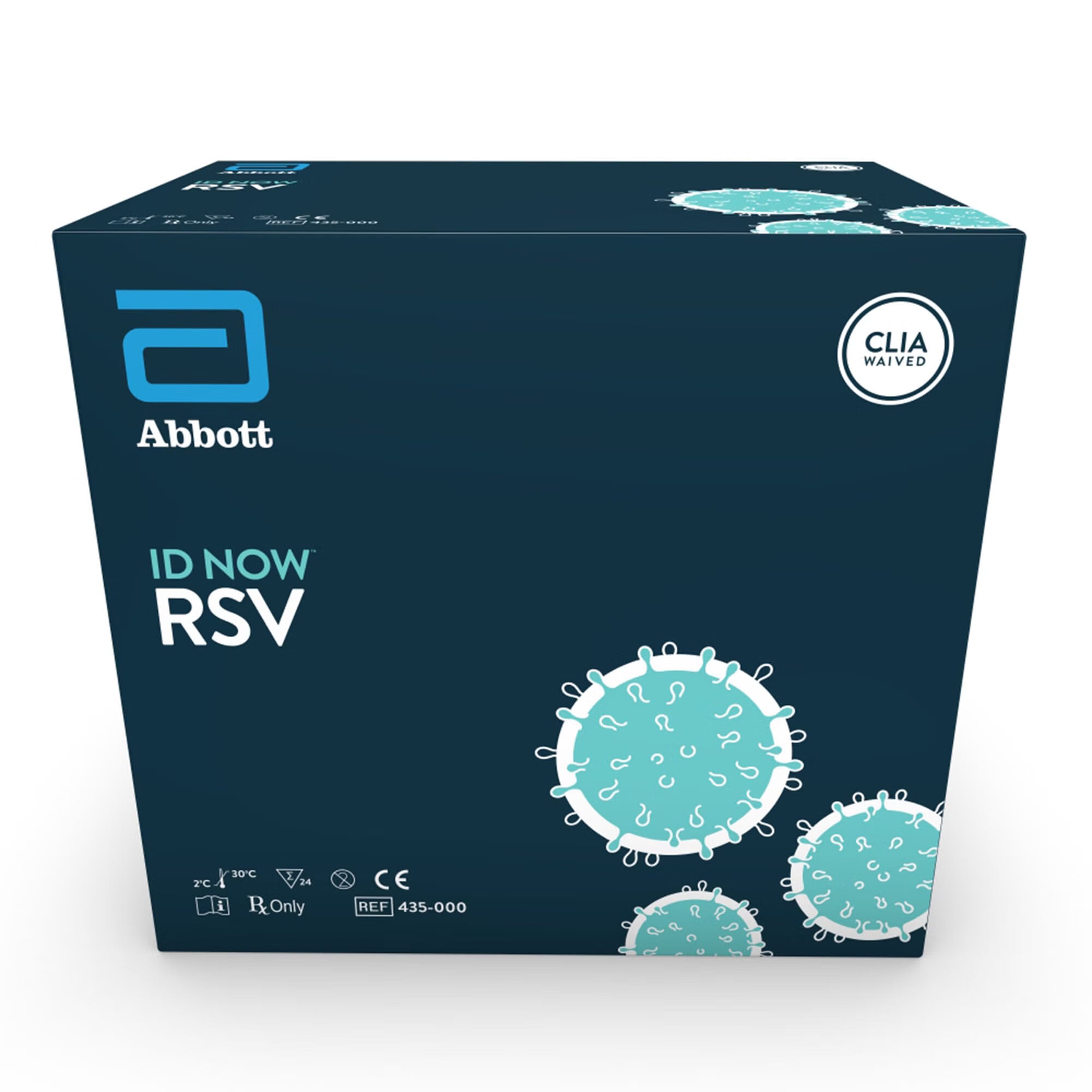 Abbott Rapid Dx North America LLC - 435000 Respiratory Test Kit ID NOW™ Respiratory Syncytial Virus Test (RSV) 24 Tests CLIA Waived