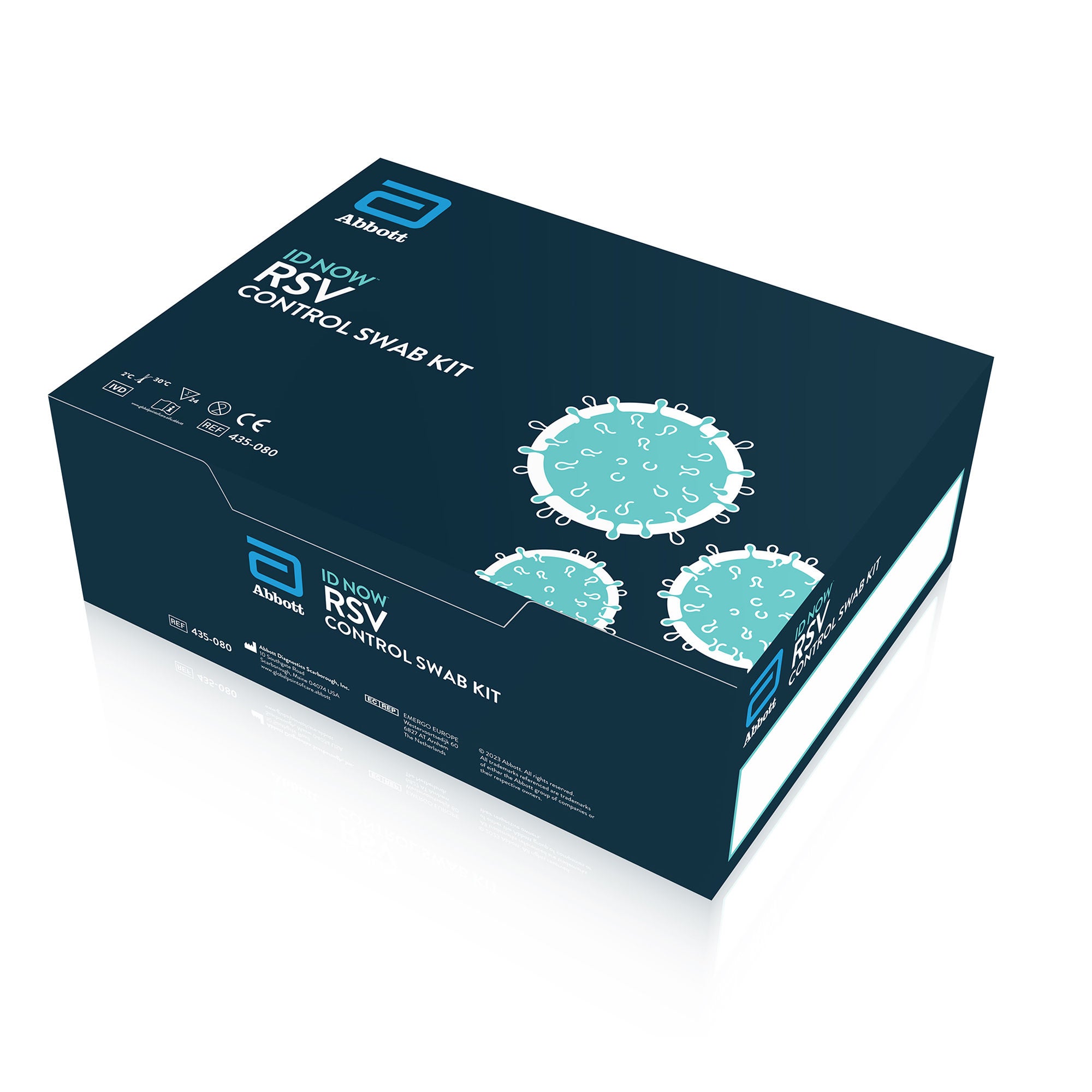 Abbott Rapid Dx North America LLC - 435080 Immunology Control Set ID NOW™ Respiratory Syncytial Virus (RSV) Positive Level / Negative Level 24 Swabs