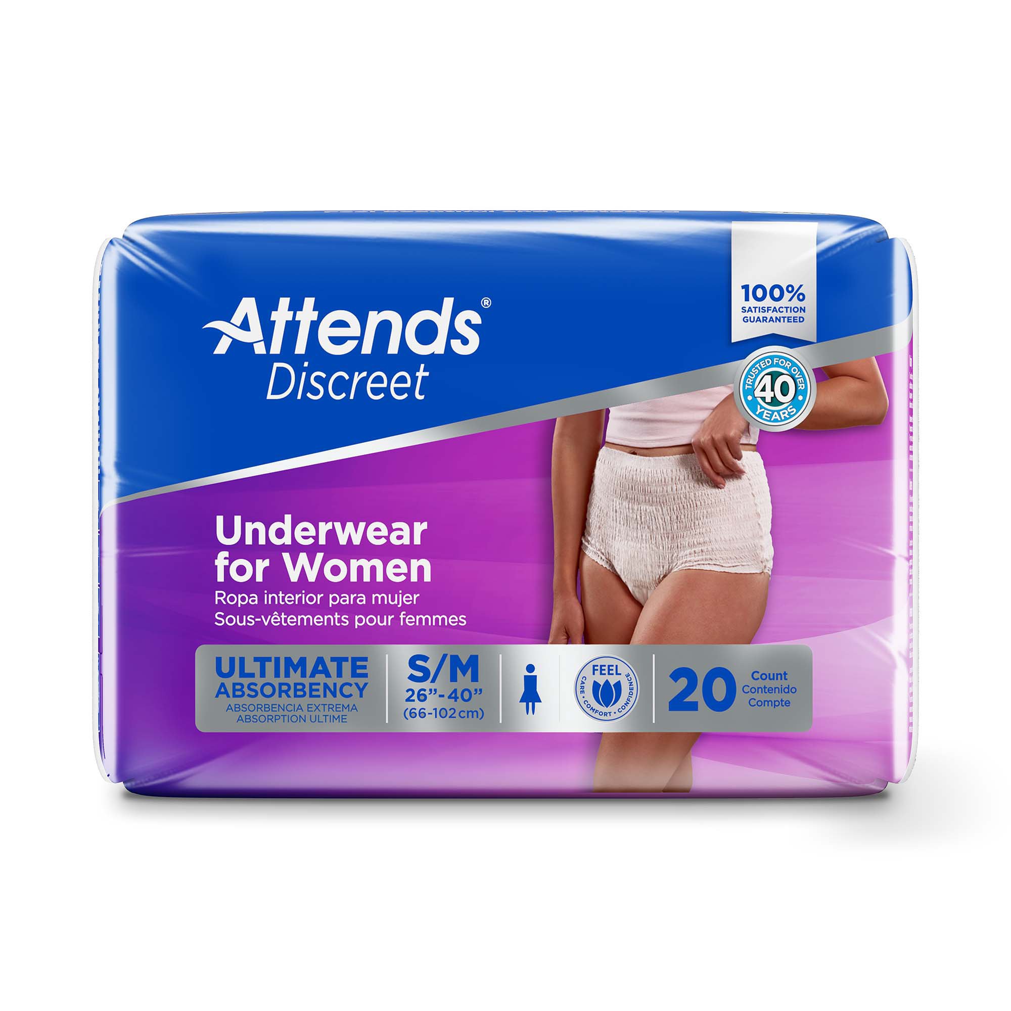 Attends Discreet Absorbent Underwear ADUF20 by Attends Healthcare Products