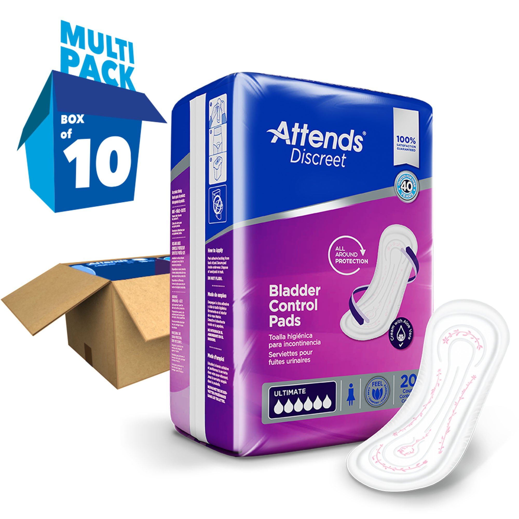 Attends Discreet Bladder Control Pad by Attends Healthcare Products
