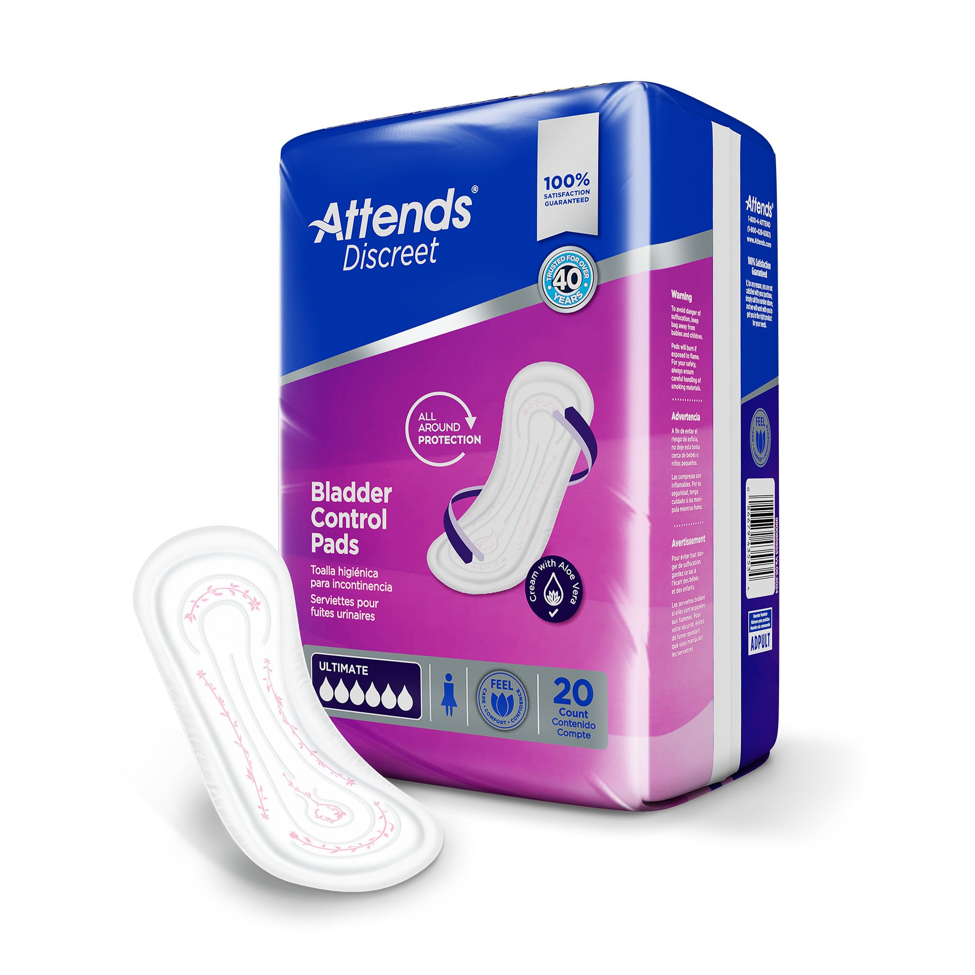 Attends Discreet Bladder Control Pad by Attends Healthcare Products