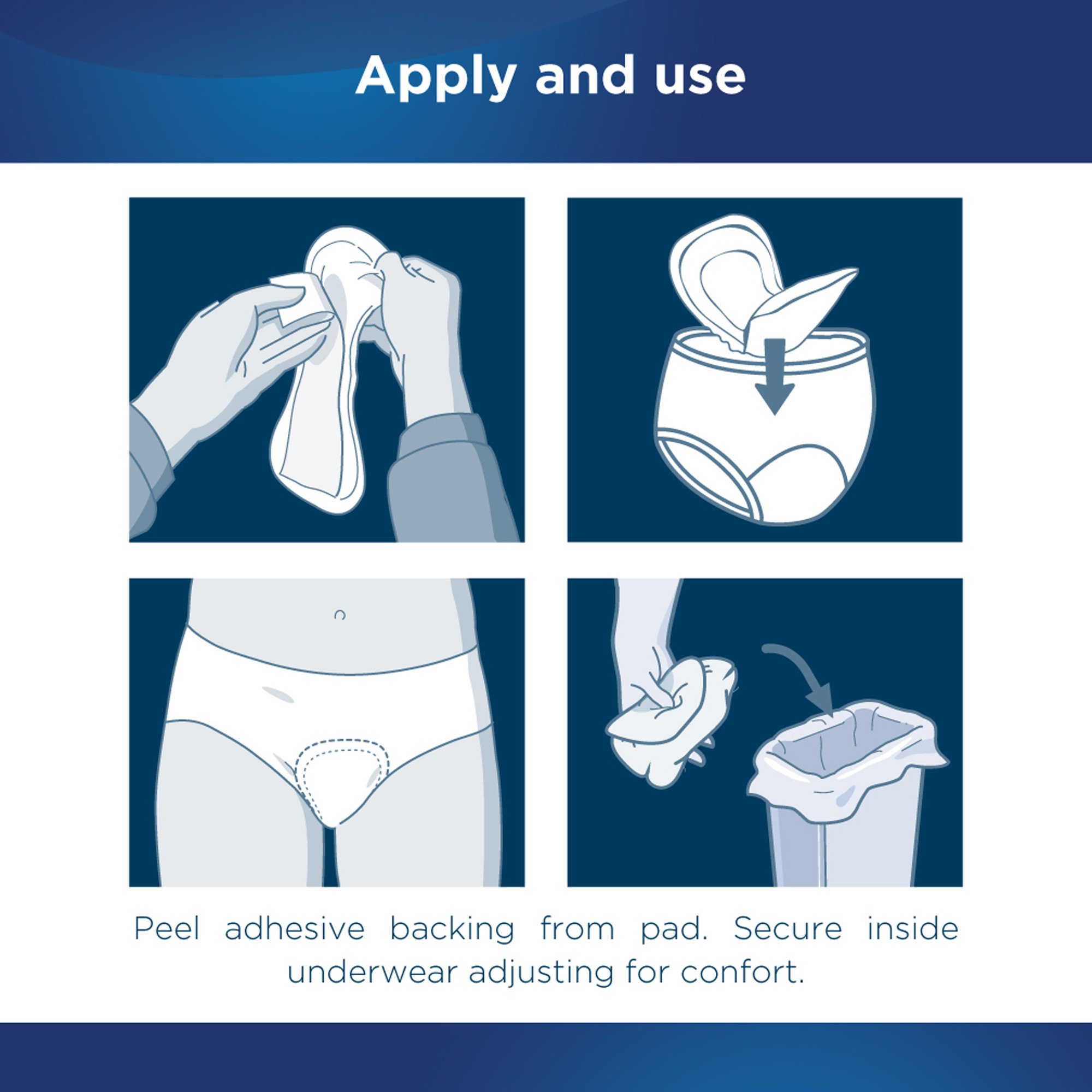 Attends Healthcare Products ADPULT - Attends® Discreet Women's Ultimate Bladder Control Pad, 15-Inch Length - 20/Bag, 200/Case