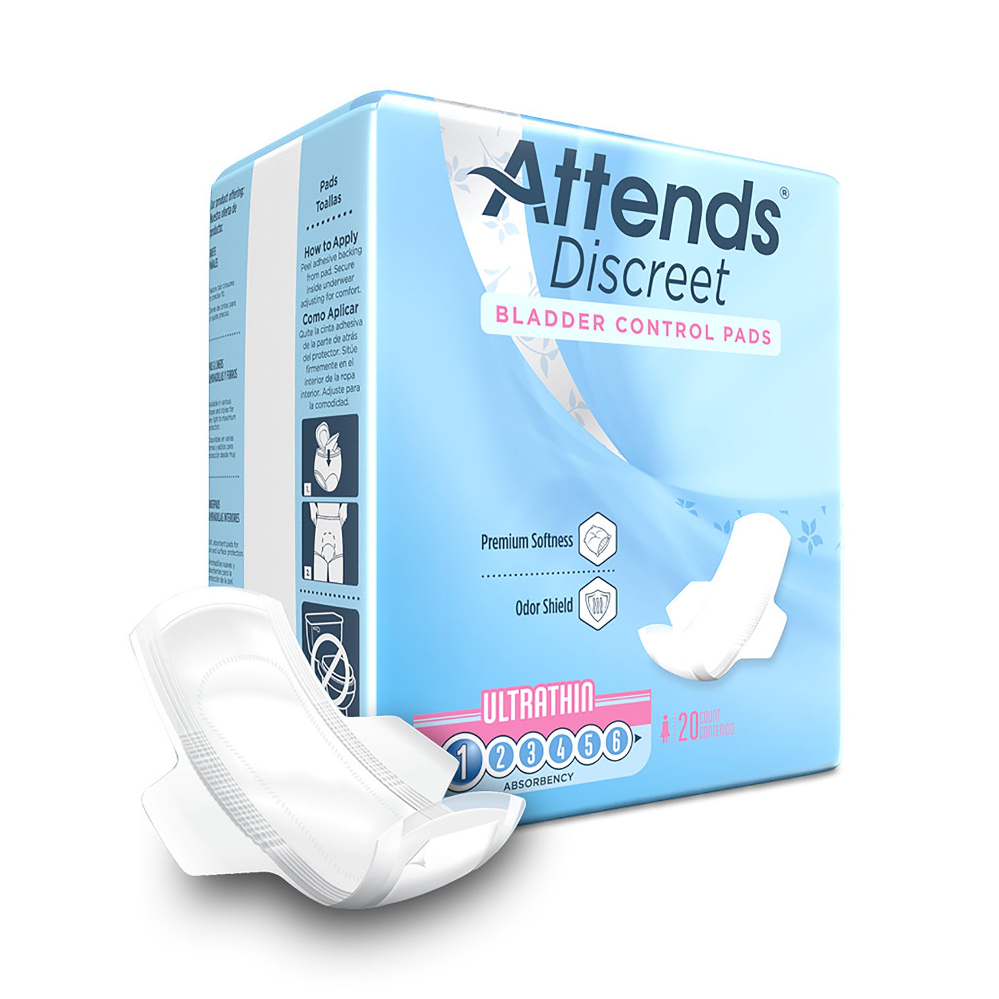 Attends Healthcare Products - ADPTHIN Attends® Discreet Women's Ultra Thin Bladder Control Pad