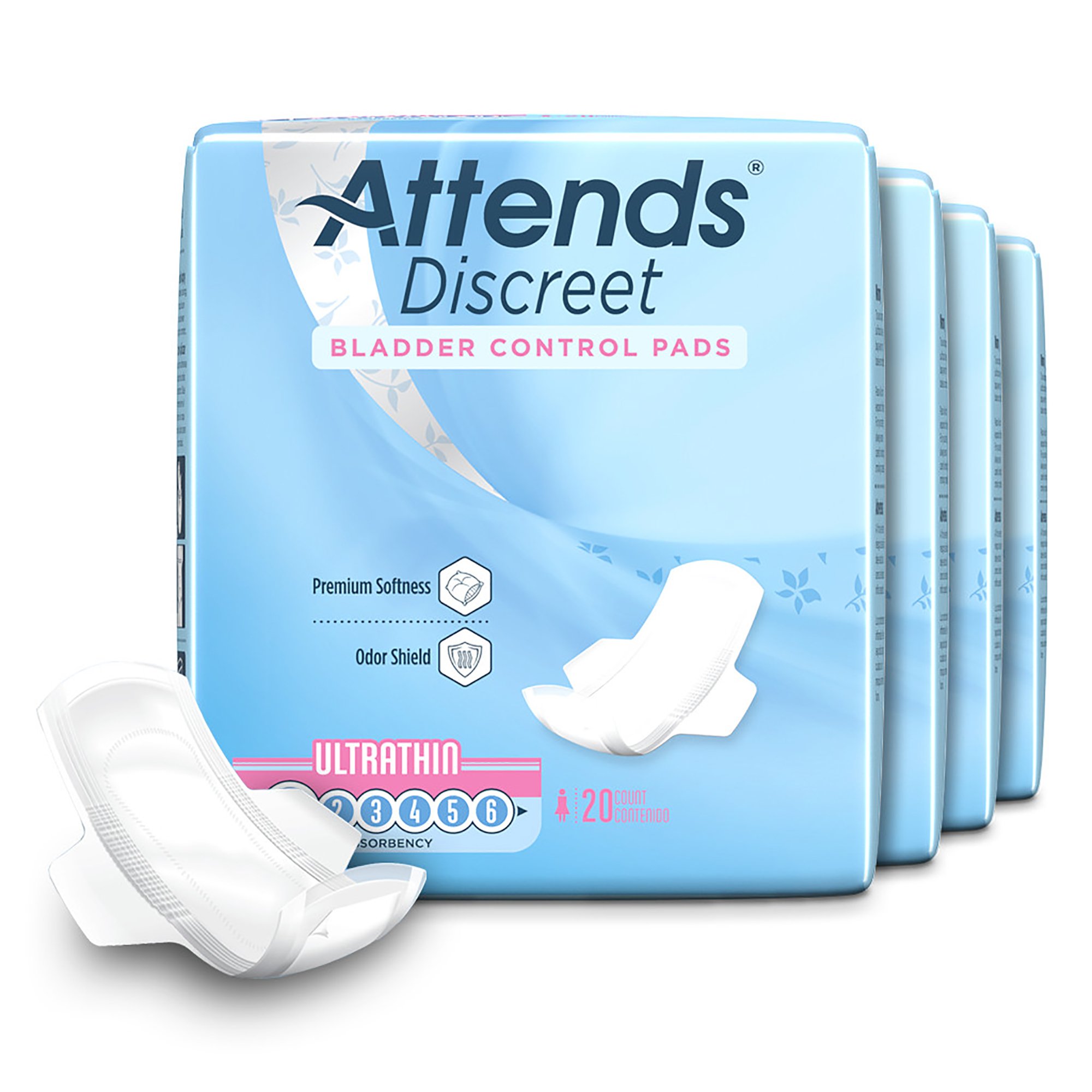 Attends Healthcare Products - ADPTHIN Attends® Discreet Women's Ultra Thin Bladder Control Pad