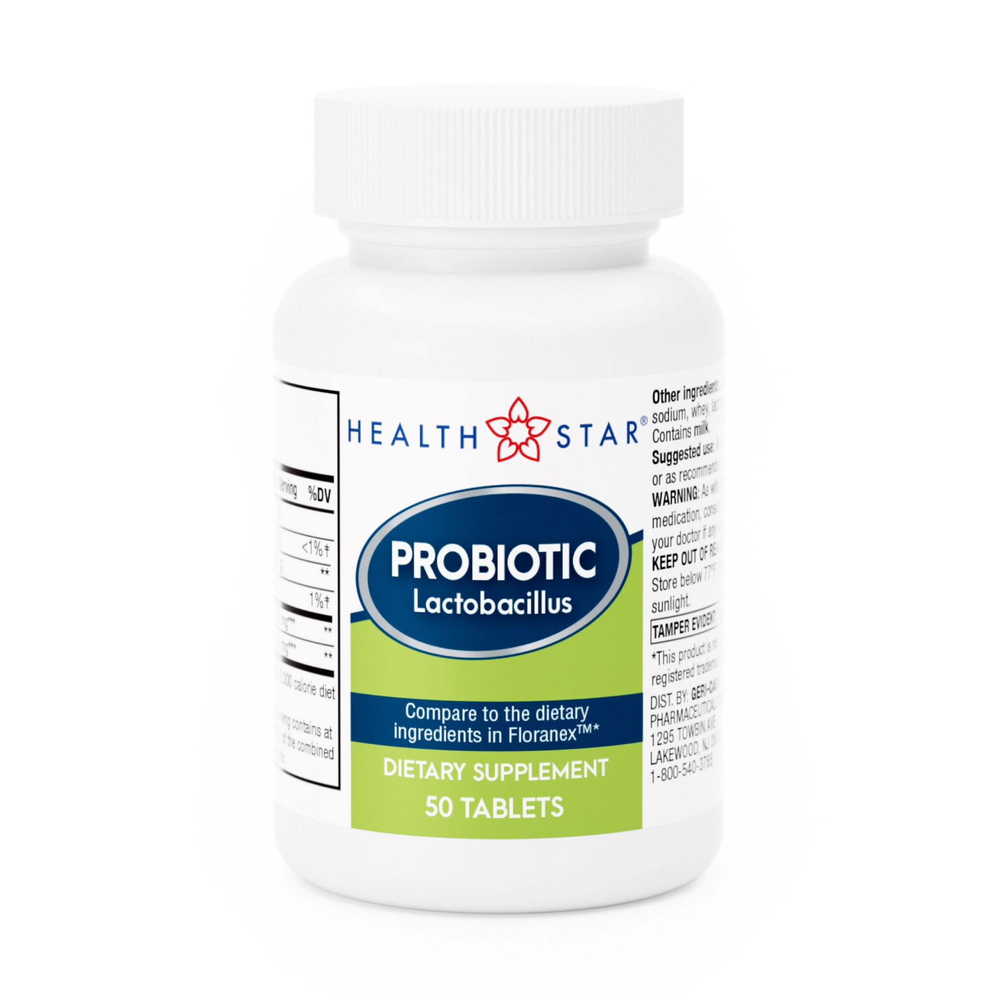 Geri-Care - 870-05-HST Health*Star® Lactobacillus Probiotic Dietary Supplement Tablets