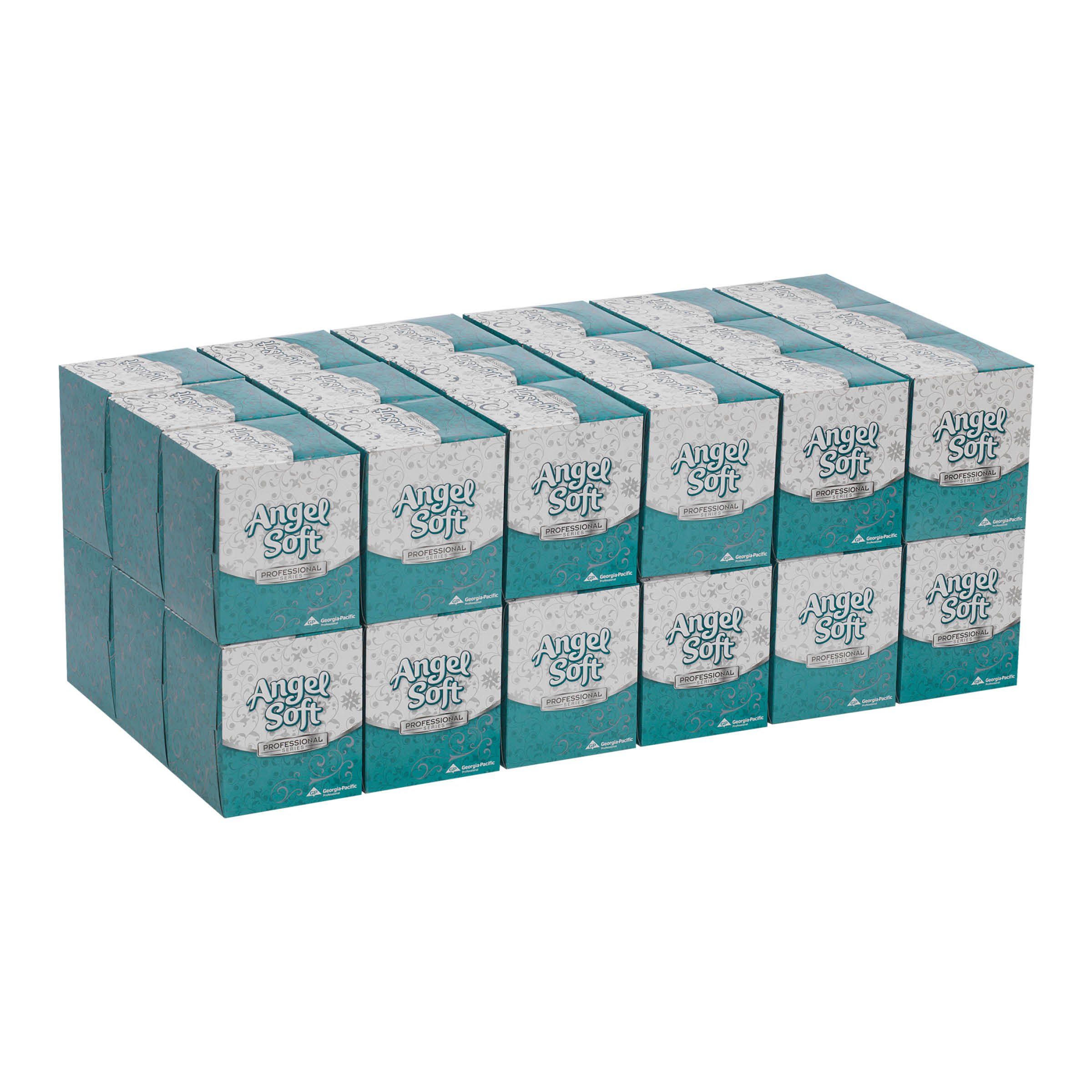 Georgia-Pacific Consumer Products LP - 46580 Facial Tissue Angel Soft Professional Series® White 7.65 X 8.85 Inch 96 Count