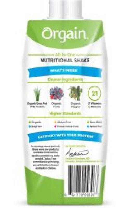 Orgain Inc 851770003087 - Orgain® Organic Nutrition™ Strawberry Nutritional Shake, 11-ounce carton - 1/Each, 4/Pack, 12/Case
