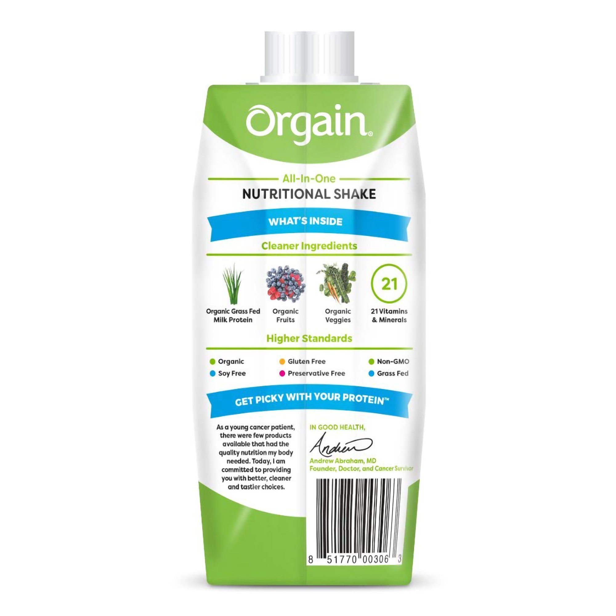 Orgain Inc - 851770003087 Orgain® Organic Nutrition™ Strawberry Nutritional Shake