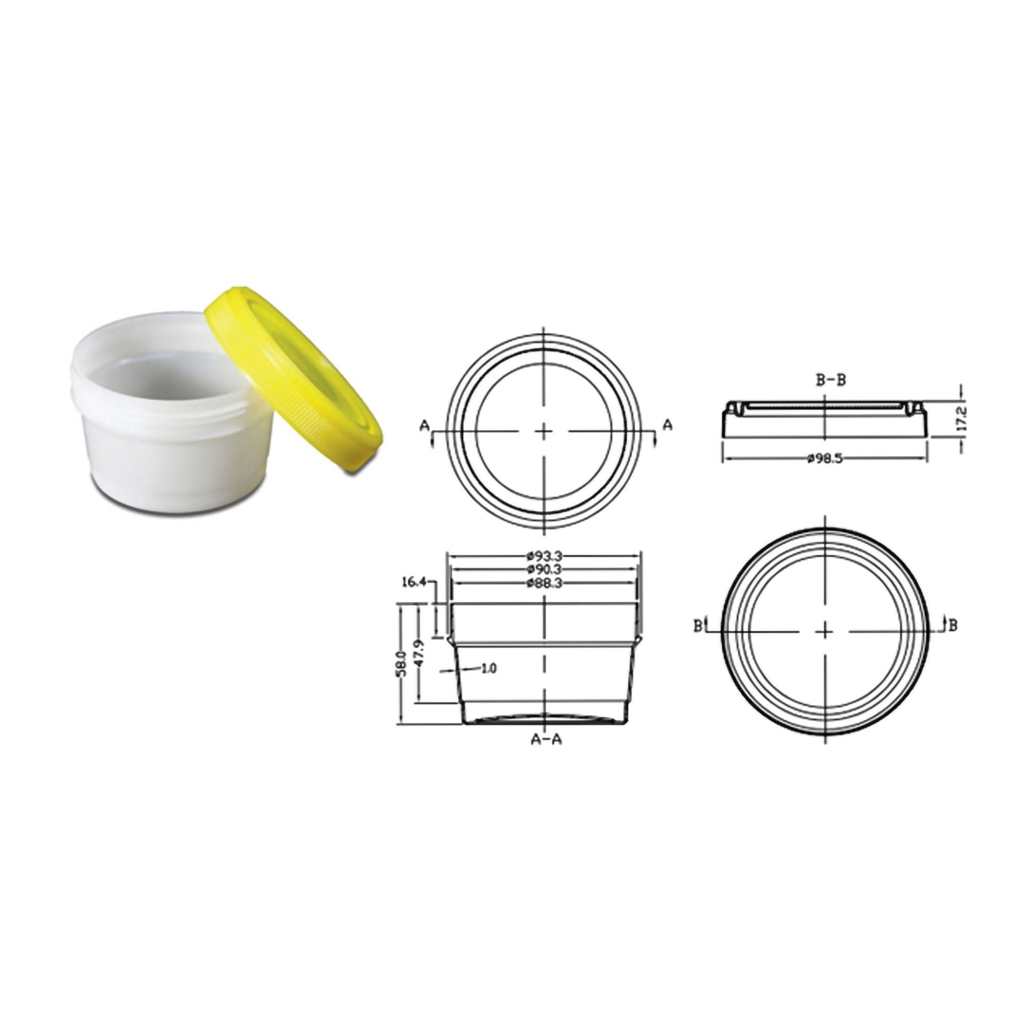OakRidge Products - 0627-1600 OakRidge Lab Storage Container