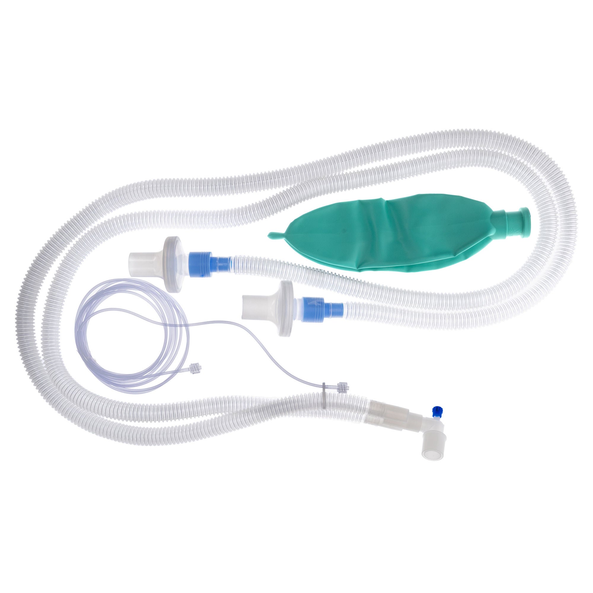 Sun Med - B1353XX4 Anesthesia Breathing Circuit Corrugated Tube 60 Inch Tube Dual Limb Pediatric 1 Liter Bag Single Patient Use