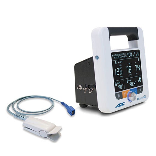 American Diagnostic Corp - 9005BPS Vital Signs Monitor Adview™ Spot Check NIBP, SpO2, Temperature AC Power / Battery Operated