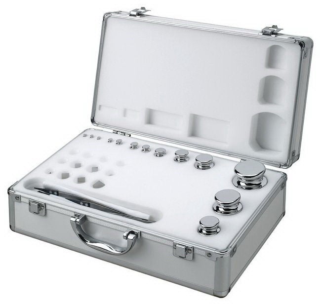 Fisher Anatomical - 01-911-789 Mettler Toledo™ Weight Set OIML Class F2 Classification, 1 mg to 200 Gram Weight, 1 mg to 200 Gram Mass, 7.9 kg/dm3 at 20°C Density, Multiple Packaging Quantity
